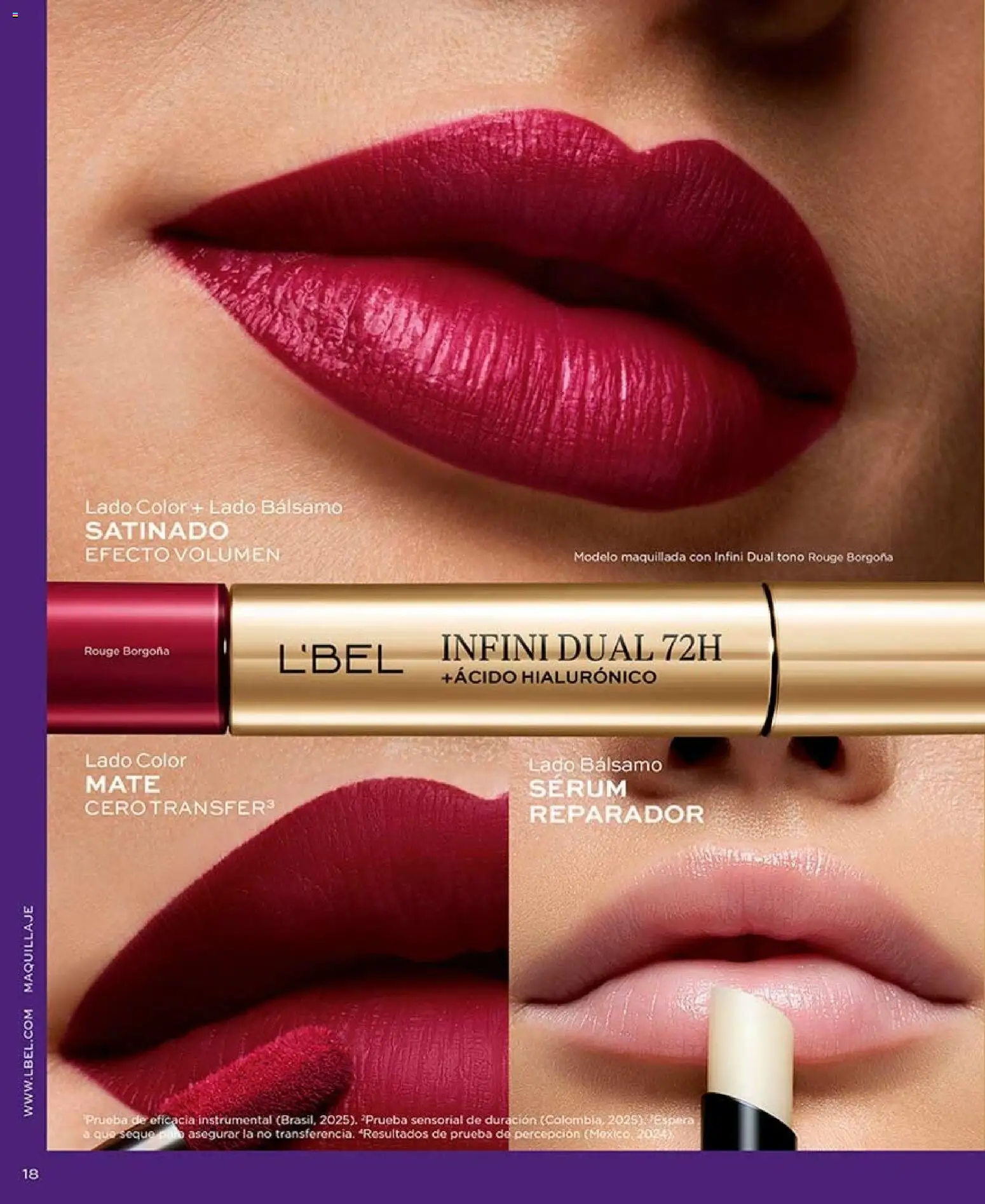 L'Bel revista - valida desde el 07/08/2026 | Página: 18 | Productos: Bálsamo, Serum, Maquillaje