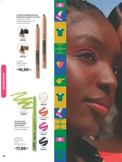 Avon folheto - Campanha 10 - Pré-Visualização do folheto da loja Avon, válido de 22/06/2026 | Página: 80 | Produtos: Delineador, Lápis