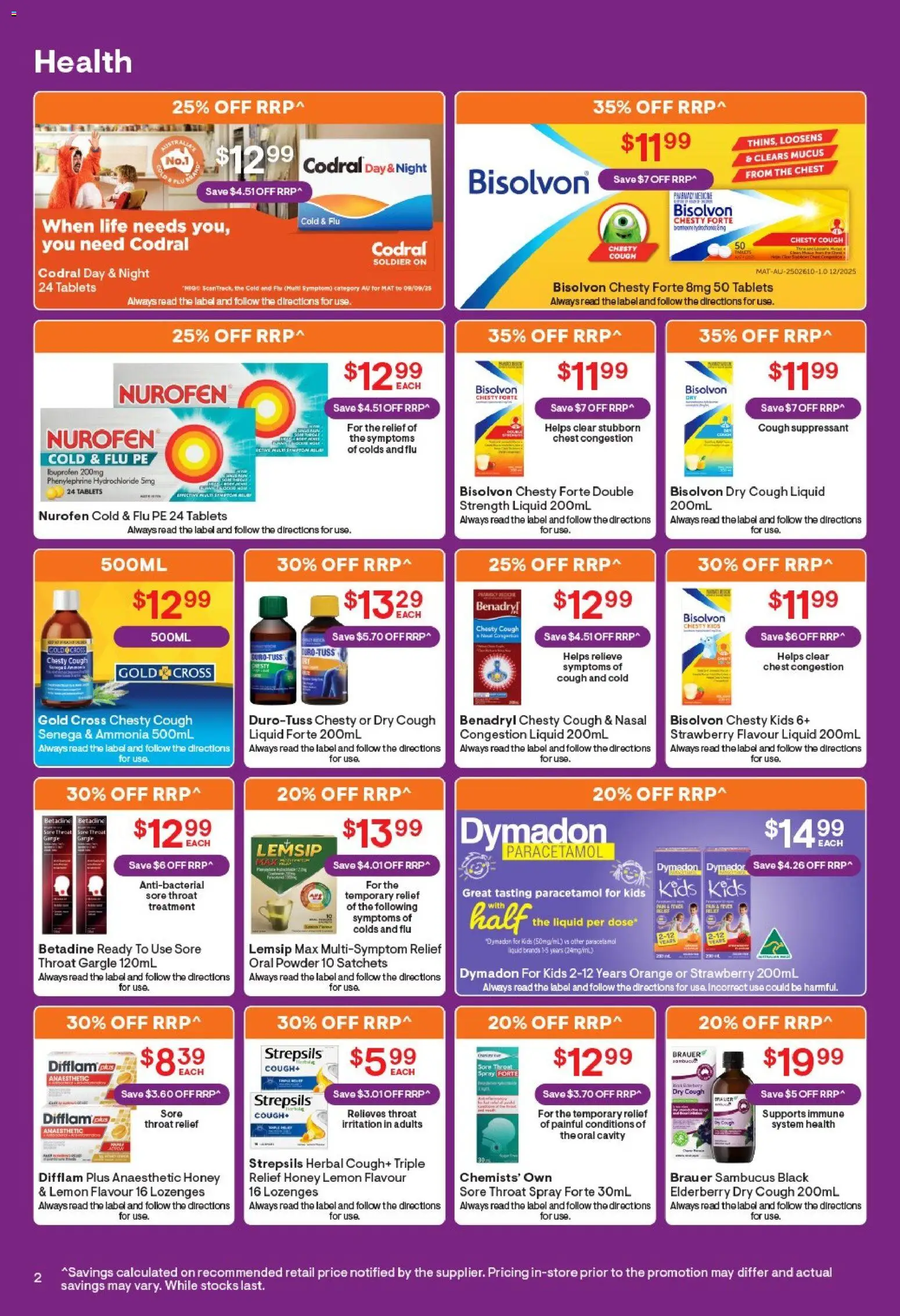 Discount Drug Stores catalogue - valid from 09/07/2026 | Page: 3 | Products: Couch, Powder, Honey, Treatment