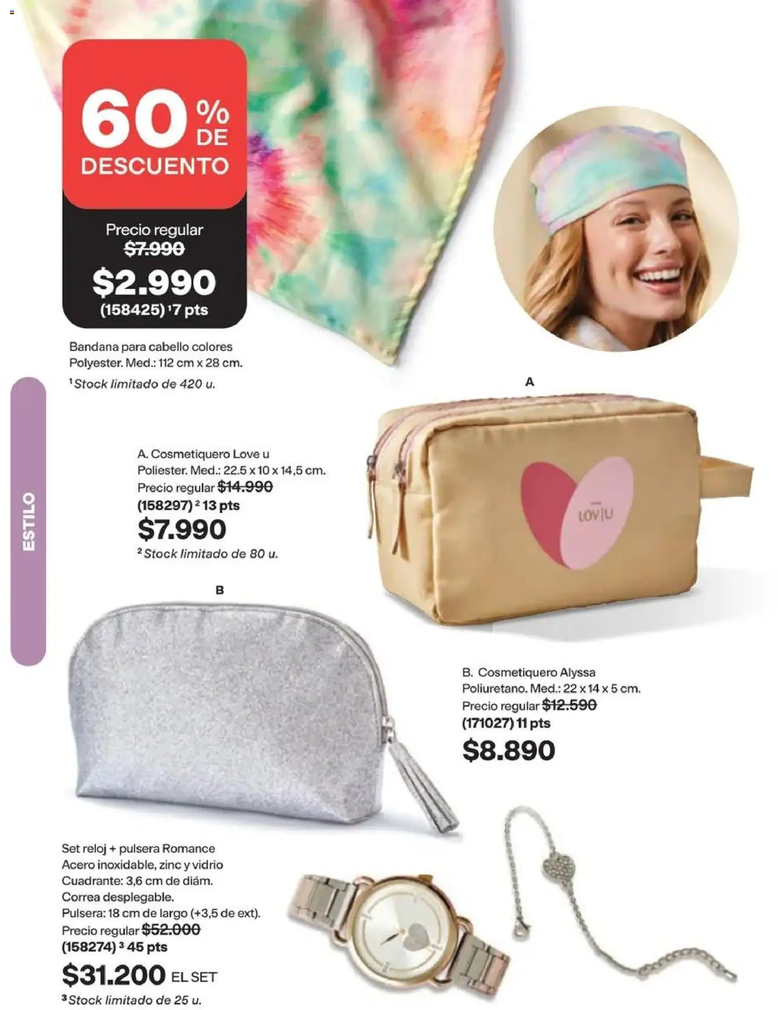 Catálogo Avon Campaña 14 │ válido desde el 15.09.2026 | Página: 135 | Productos: Pulsera, Bandana, Reloj
