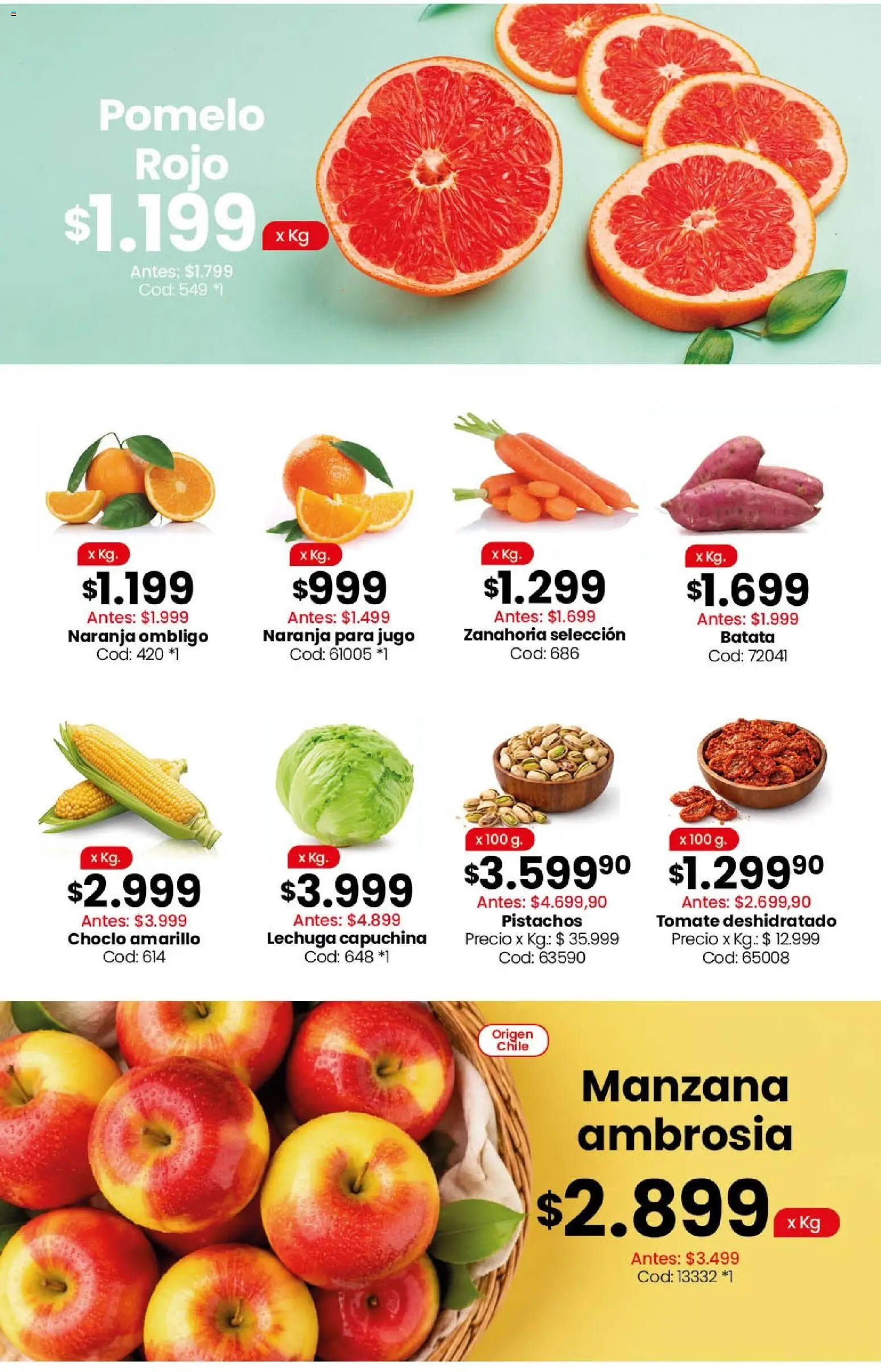 Coto - Carnes, verduras, pescadería, frescos y elaborados │ válido desde el 10/08/2026 | Página: 3 | Productos: Choclo, Batata, Pomelo, Zanahoria