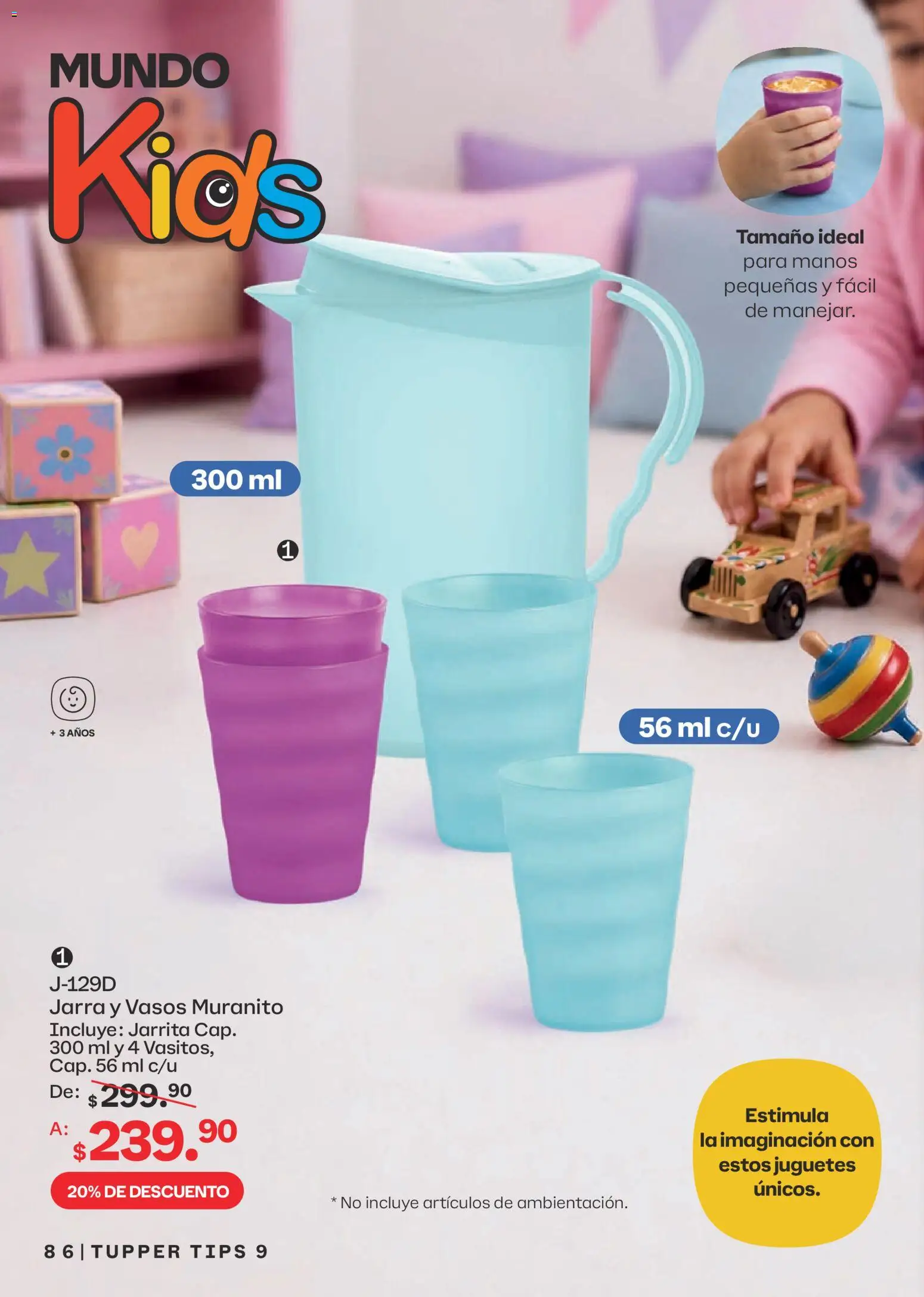 Nuevas ofertas de Tupperware válidas en toda la República Mexicana desde el 10/08/2026. ¡Encuentra las mejores ofertas en Tupperware catálogo! | Página: 86 | Productos: Tupper, Vasos, Jarra, Juguetes
