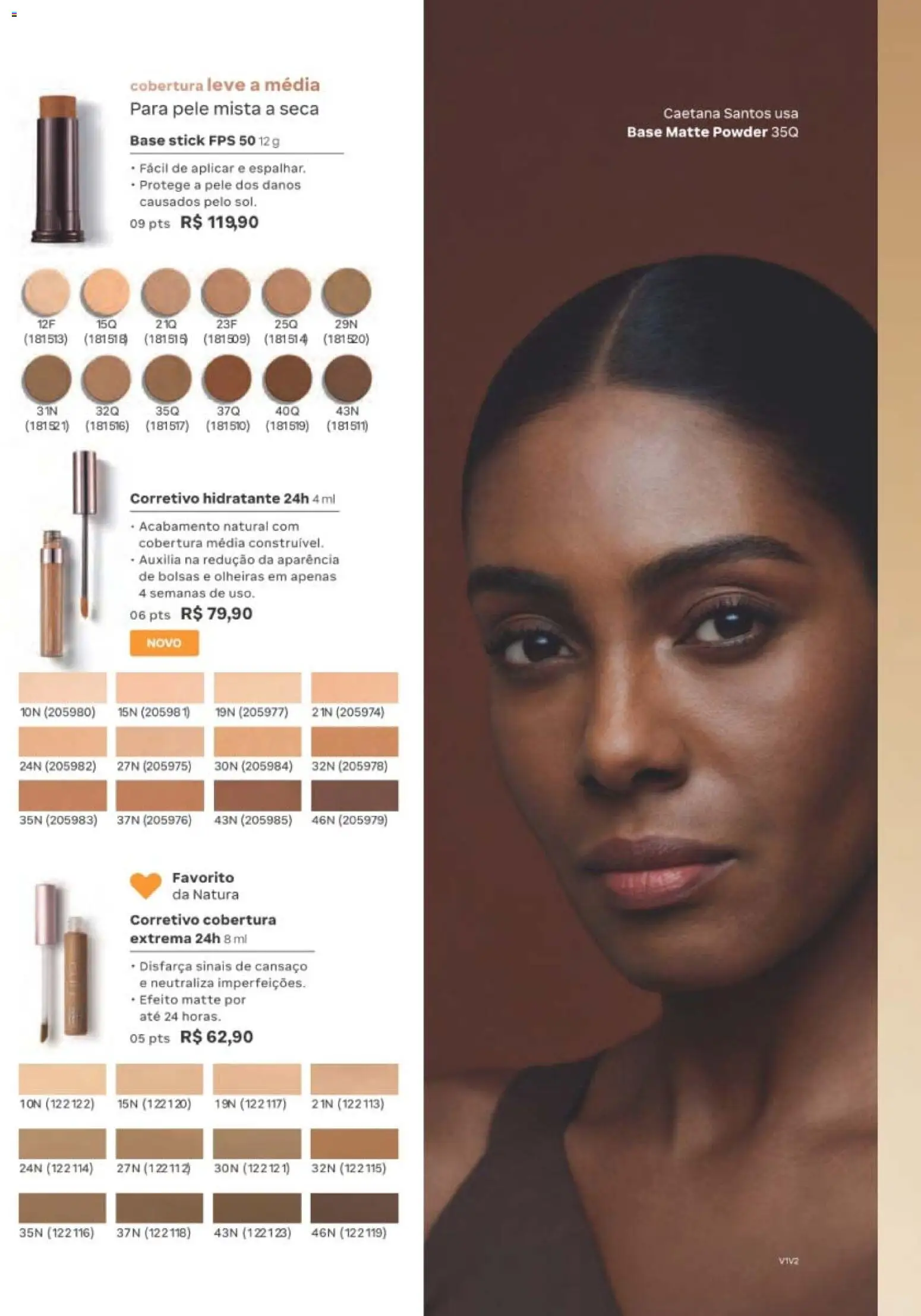 Natura Folheto - válido de 12/10/2026 | Página: 104 | Produtos: Corretivo, Base
