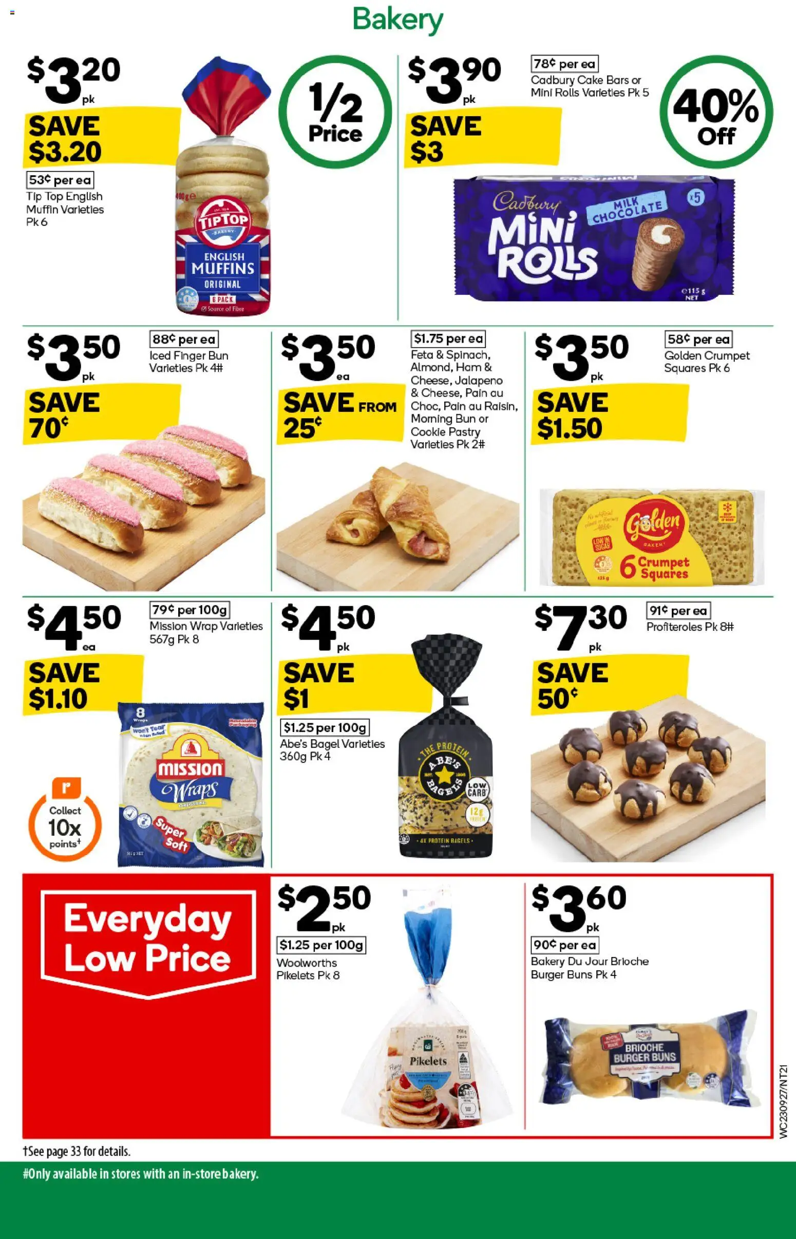 Woolworths catalogue - valid from 23/09/2026 | Page: 23 | Products: Brioche, Milk, Ham, Cake