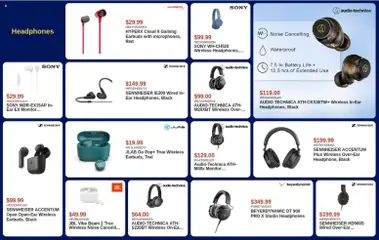 Preview of Canada Computers weekly flyer from shop Canada Computers valid from Jul 24, 2026 | Page: 9 | Products: Monitor, Audio, Headphones, Battery