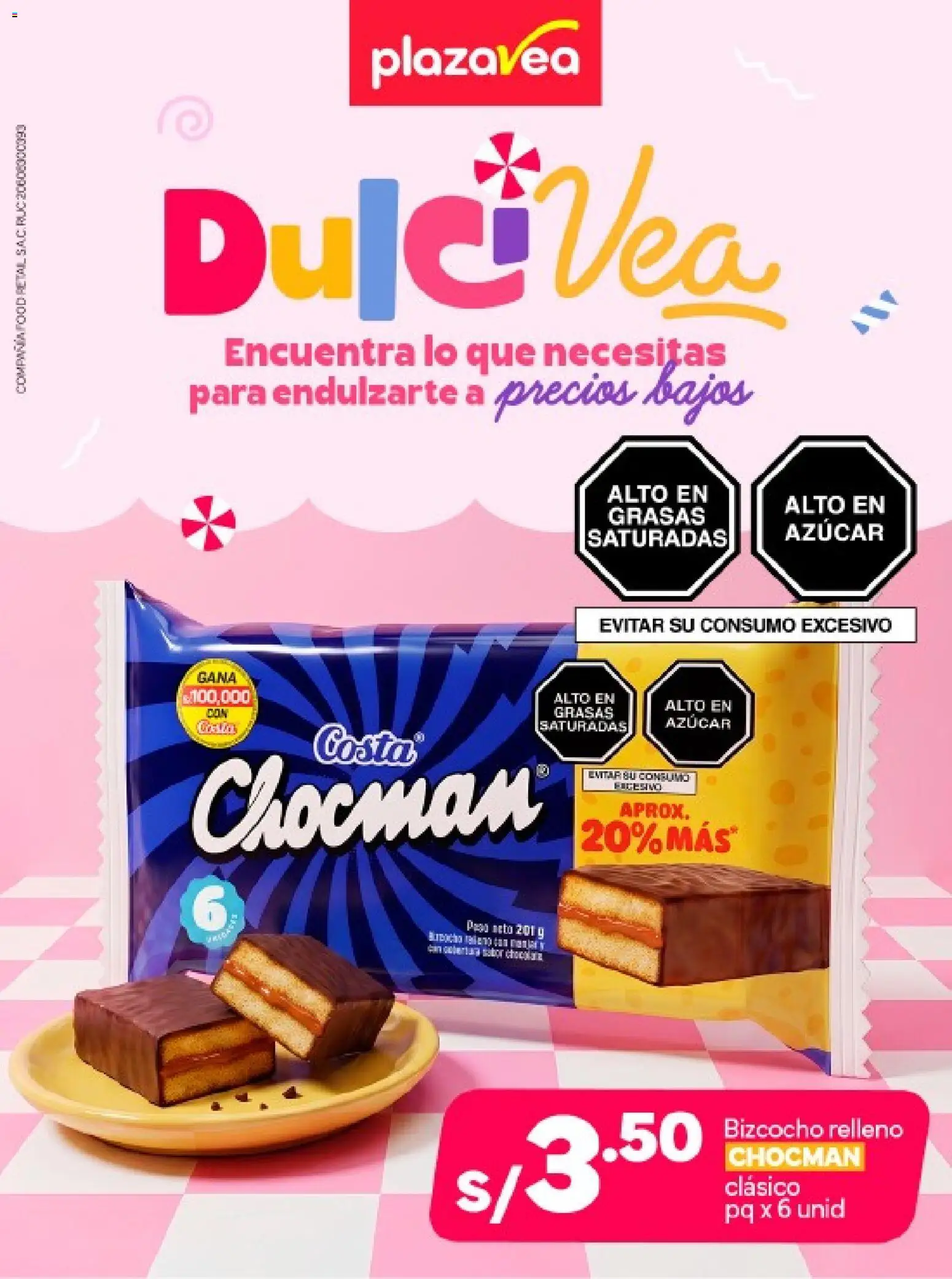Catálogo Plaza Vea válido desde 06/08/2026 | Página: 1 | Productos: Peso, Azúcar