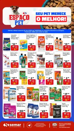 Semar Supermercado ofertas Espaço Pet - Pré-Visualização do folheto da loja Semar Supermercado, válido de 07.05.2026