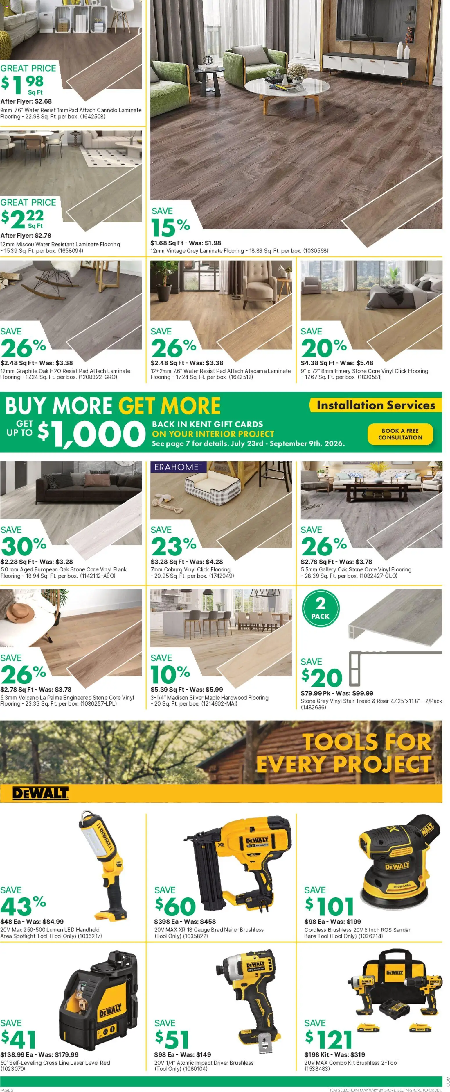 Kent flyer valid from Aug 27, 2026 | Page: 6 | Products: Water, Tools
