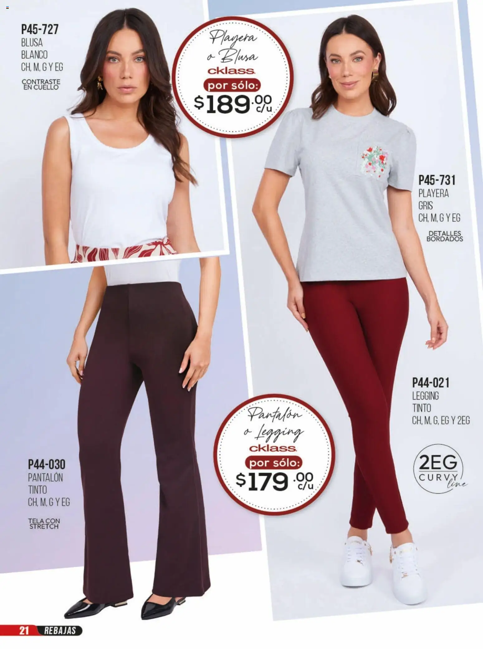 Nuevas ofertas de Cklass válidas en toda la República Mexicana desde el 23/06/2026. ¡Encuentra las mejores ofertas en Cklass catálogo Rebajas sobre rebajas ropa! | Página: 22 | Productos: Blusa, Playera