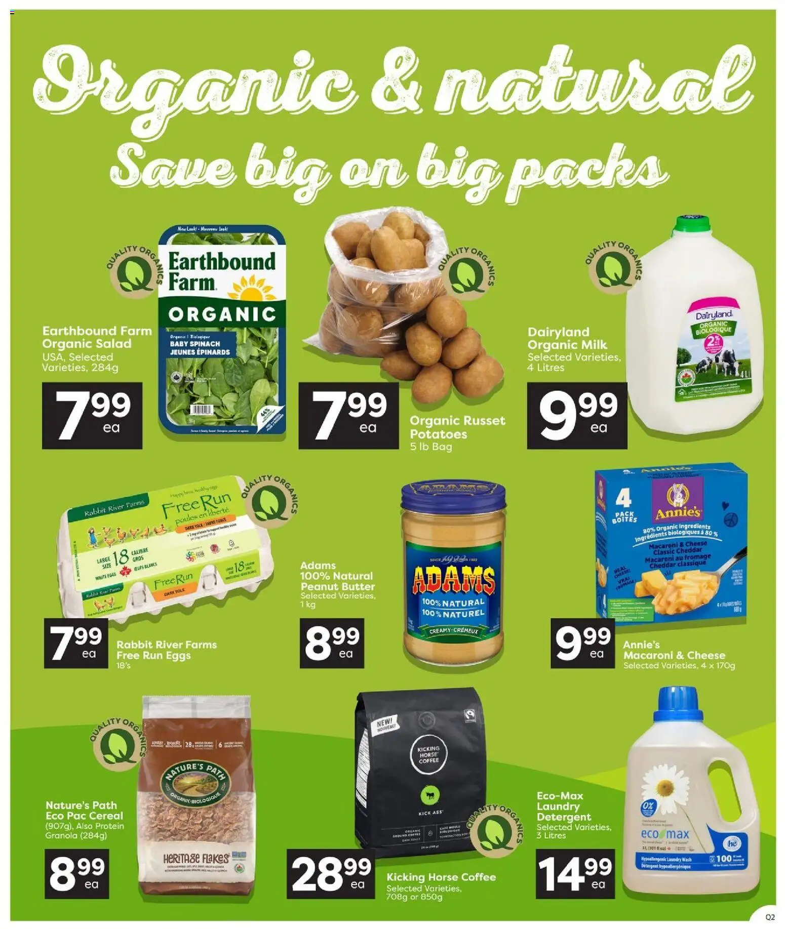 Quality Foods flyer valid from Sep 17, 2026 | Page: 10 | Products: Spinach, Baby spinach, Butter, Eggs