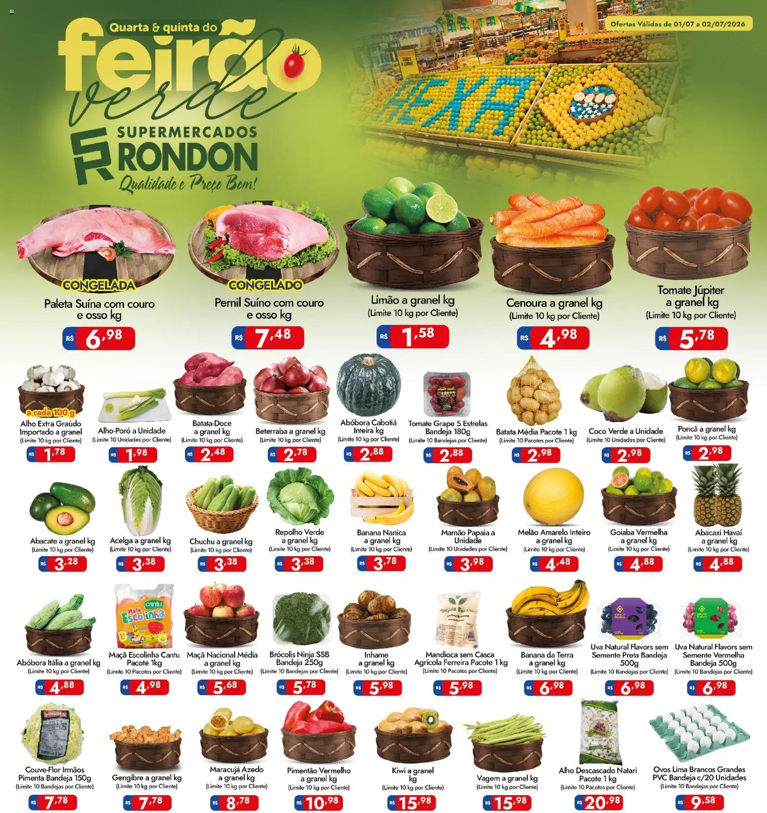 Supermercados Rondon Folheto - válido de 01/07/2026 | Página: 1