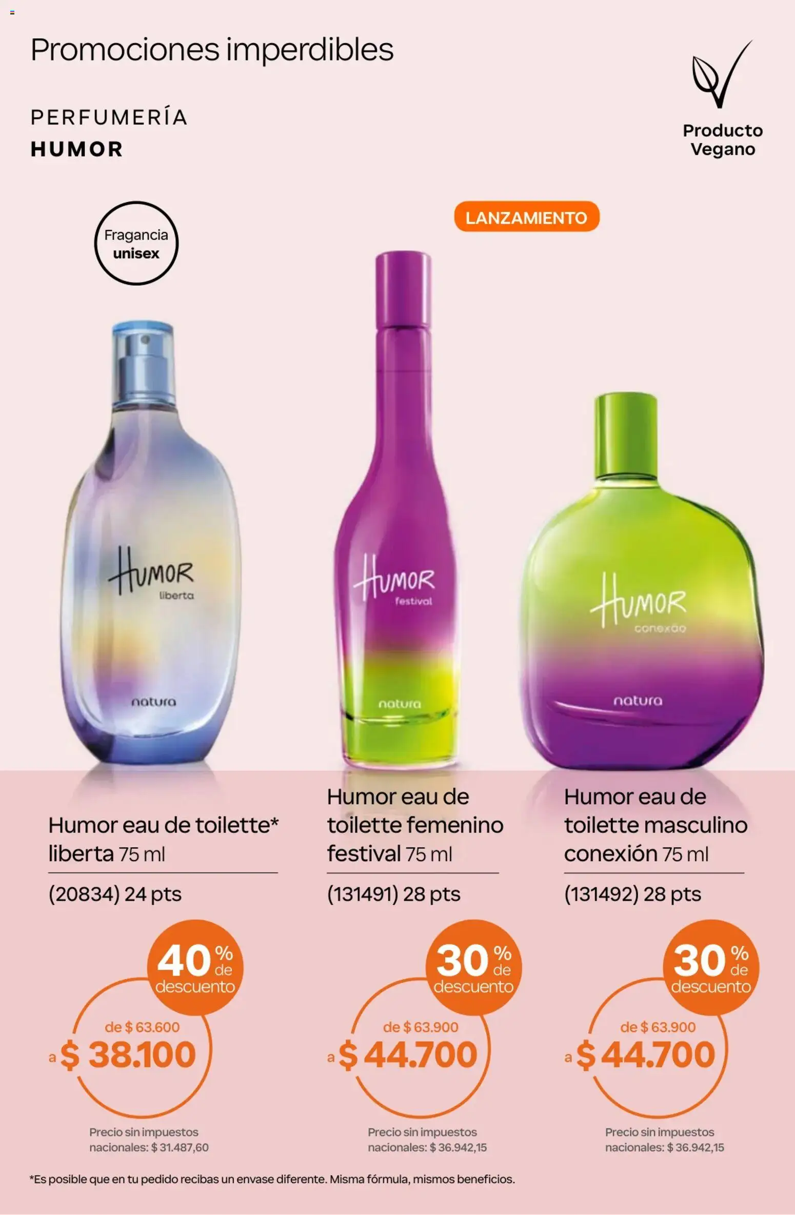 Catálogo Natura Ciclo 13 │ válido desde el 02/09/2026 | Página: 66 | Productos: Fragancia