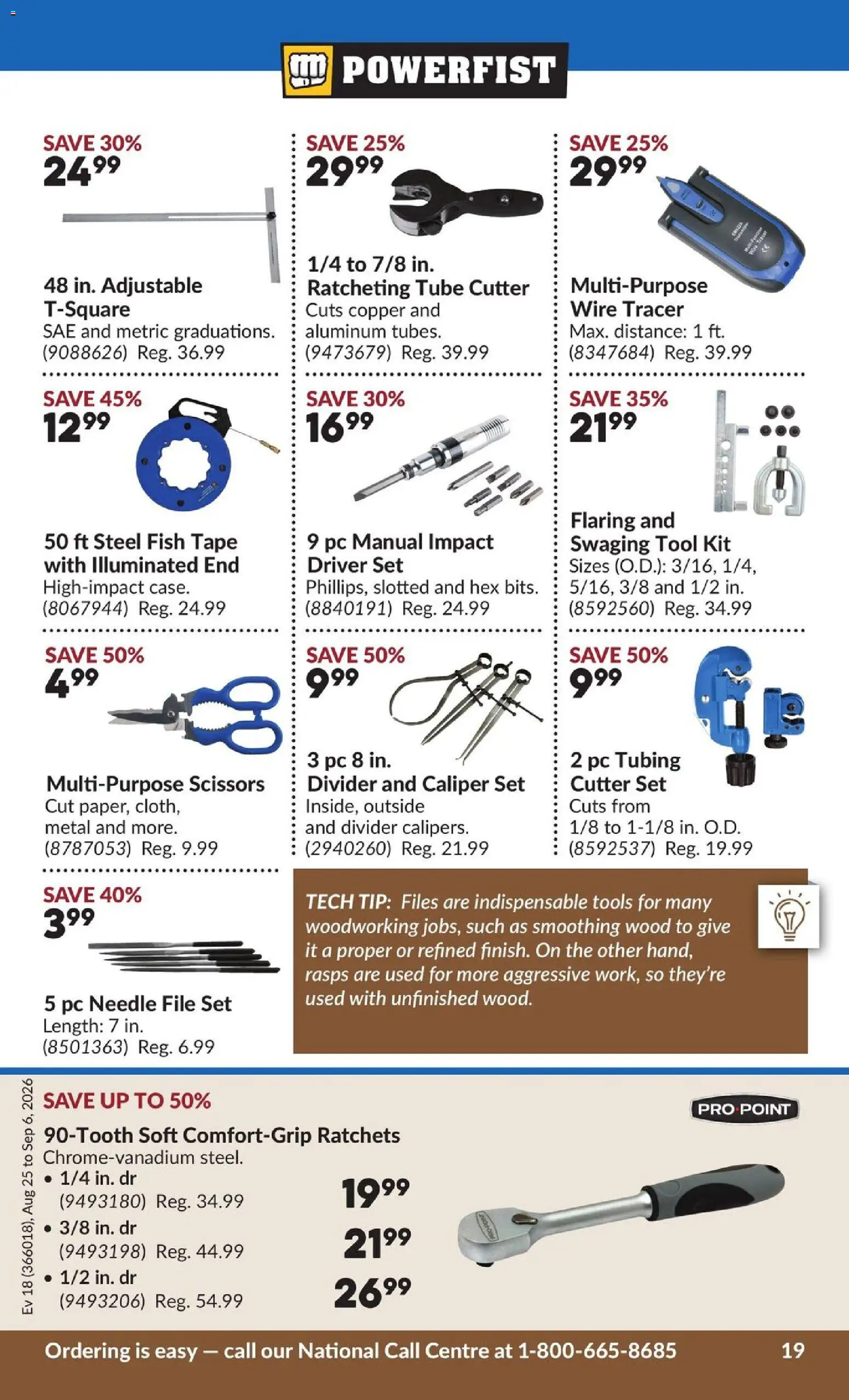 Princess Auto flyer valid from Aug 25, 2026 | Page: 20 | Products: Fish, PC, Cutter, Tools