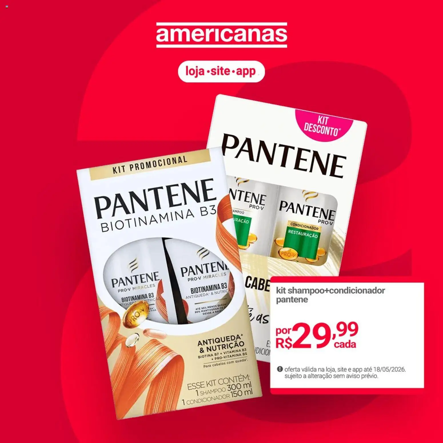 Lojas Americanas Folheto - válido de 06.05.2026 | Página: 3 | Produtos: Shampoo, Condicionador