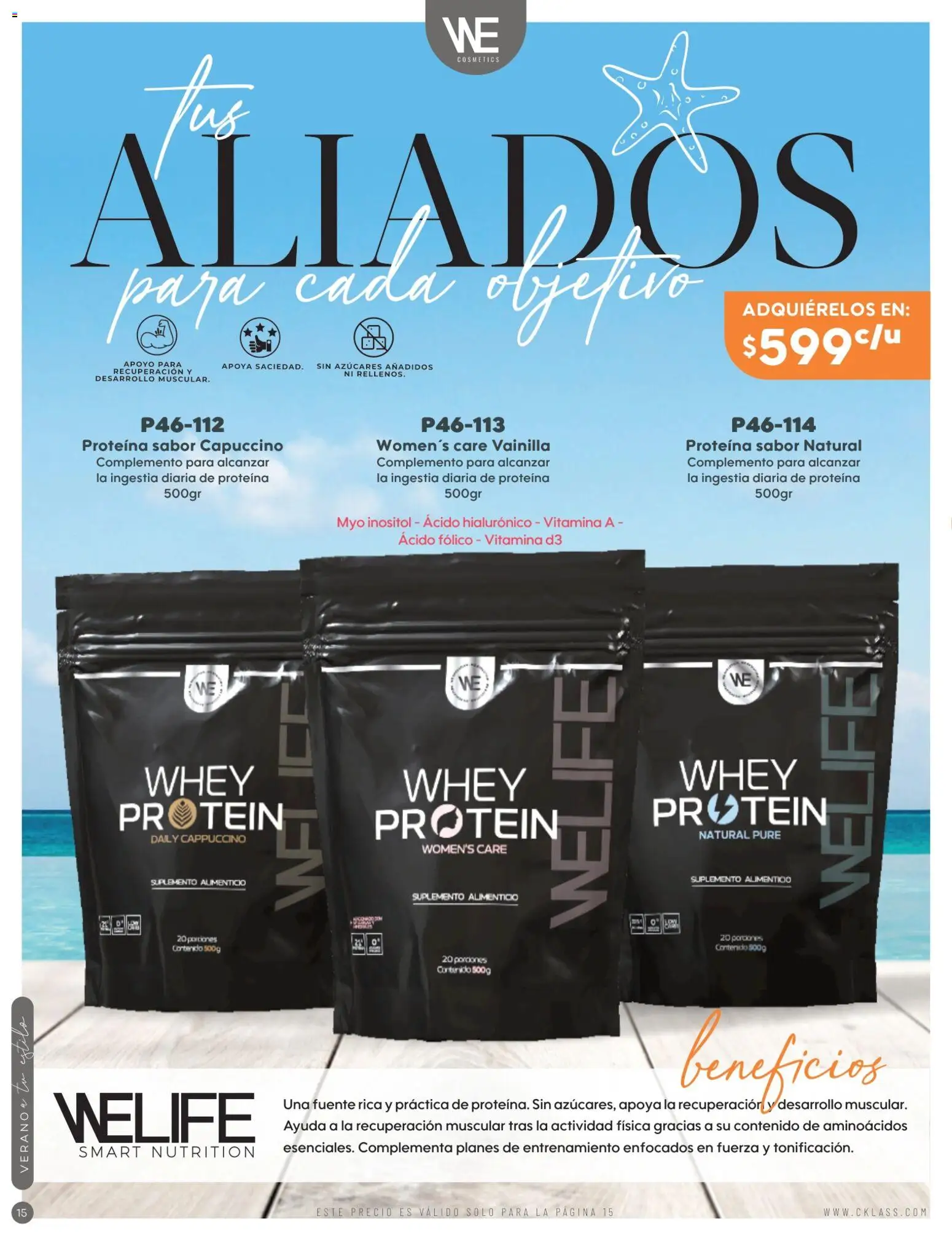 Nuevas ofertas de Cklass válidas en toda la República Mexicana desde el 02/07/2026. ¡Encuentra las mejores ofertas en Cklass catálogo Verano WE & Home! | Página: 16 | Productos: Fuente