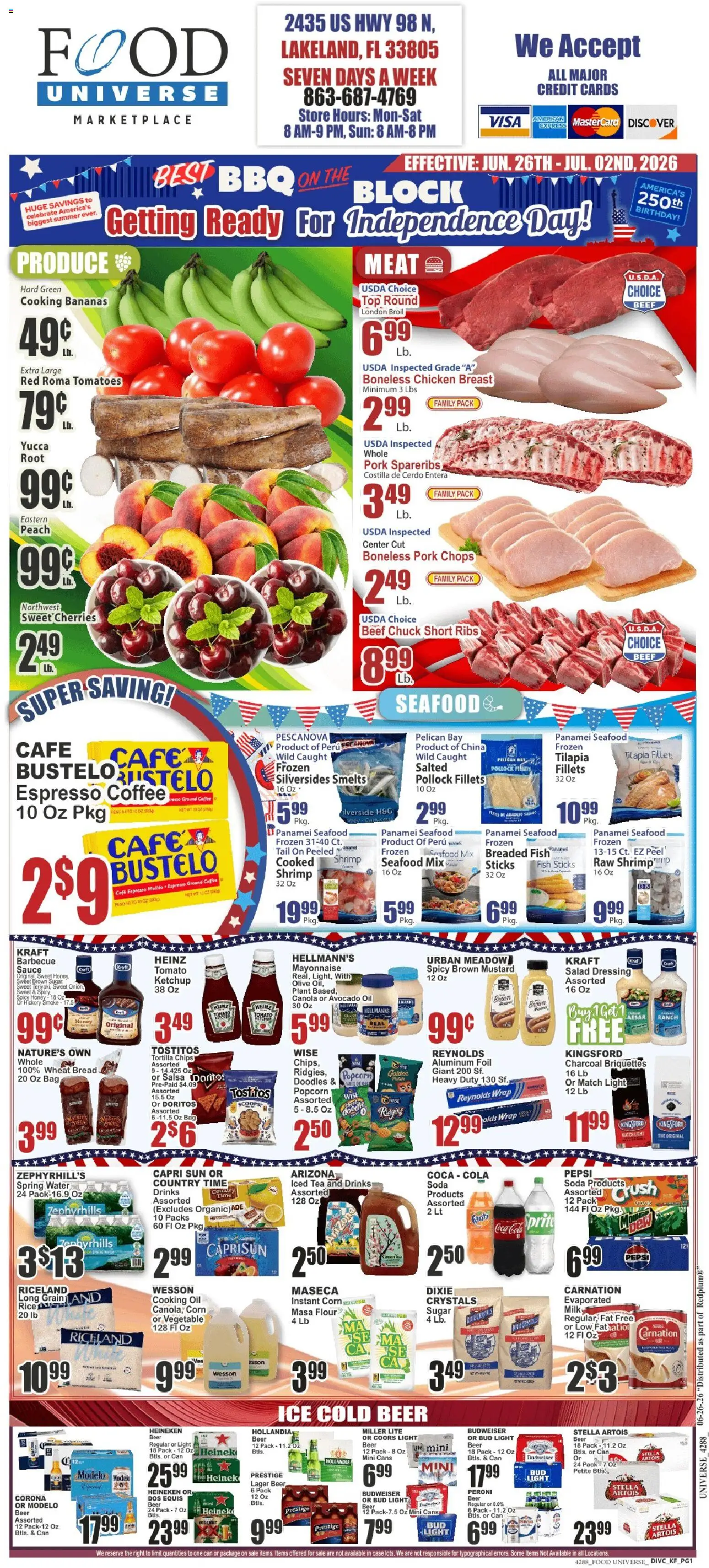 Food Universe Weekly Ad - valid from 06/26/2026 | Page: 1