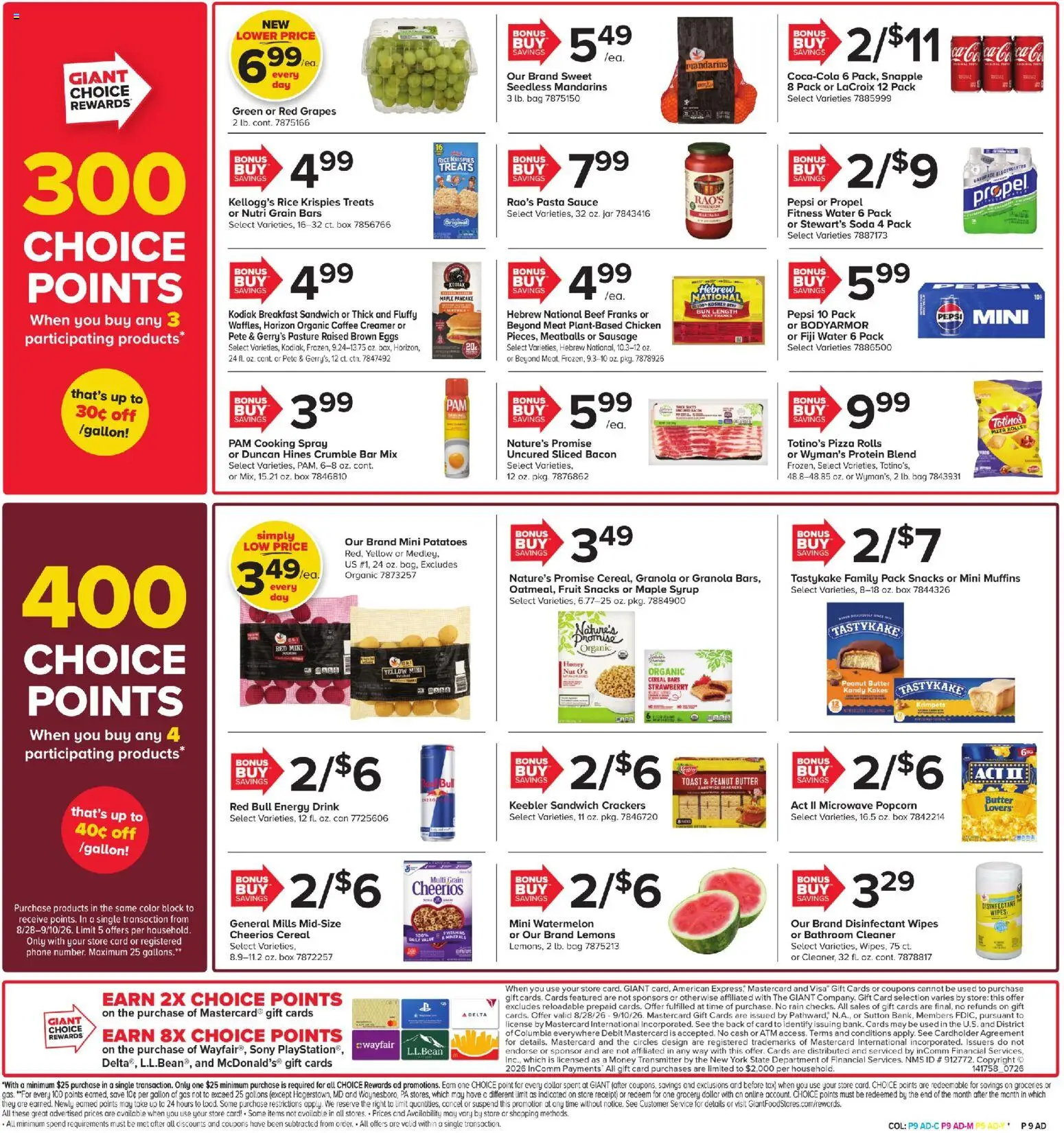 Giant Weekly Ad - valid from 08/28/2026 | Page: 8 | Products: Groceries, Chicken, Beef, Phone