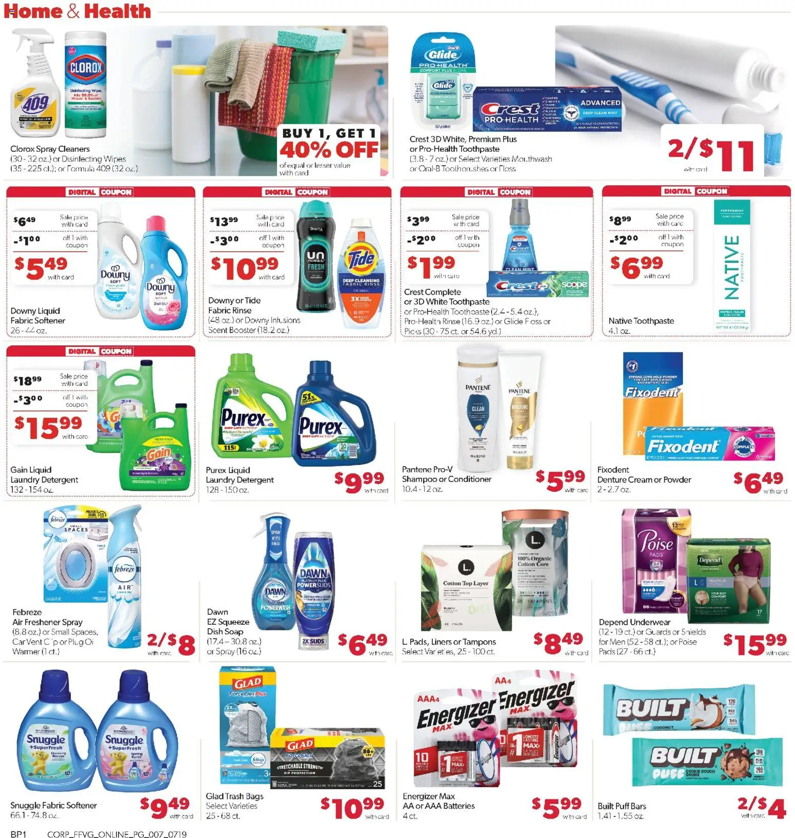 Family Fare Weekly Ad - valid from 07/19/2026 | Page: 12 | Products: Laundry detergent, Fabric softener, Caro, Coconut