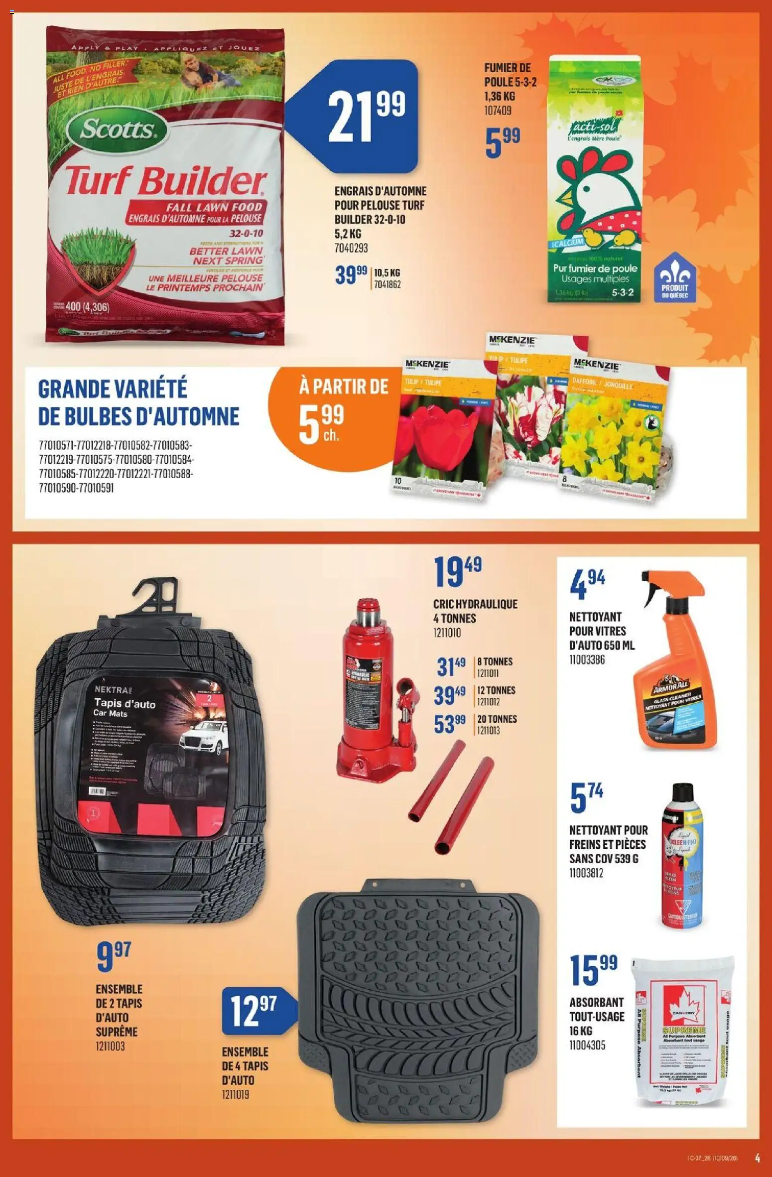 Canac flyer valid from Sep 10, 2026 | Page: 4 | Products: Food