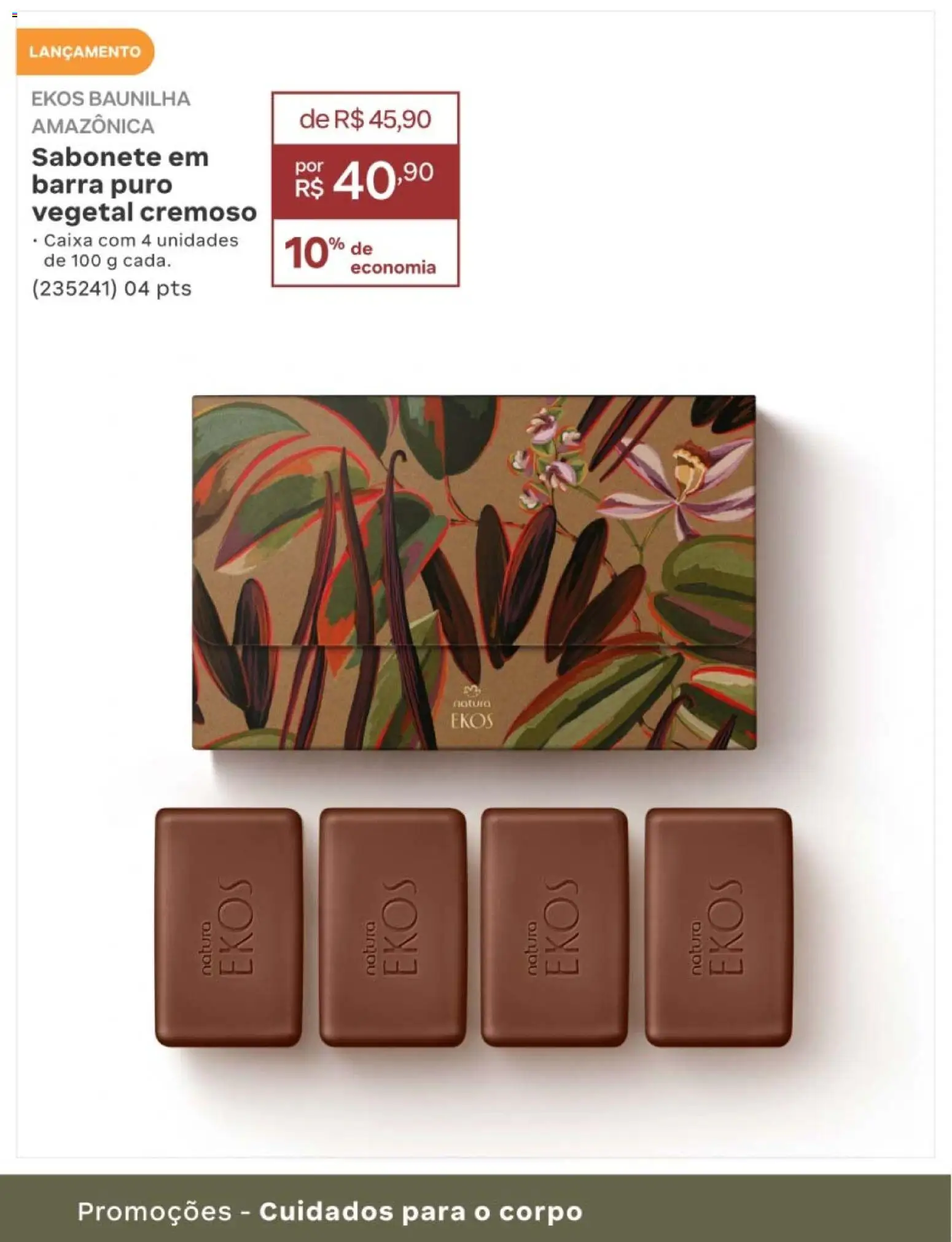 Natura Folheto - válido de 10/08/2026 | Página: 208 | Produtos: Baunilha, Caixa, Sabonete