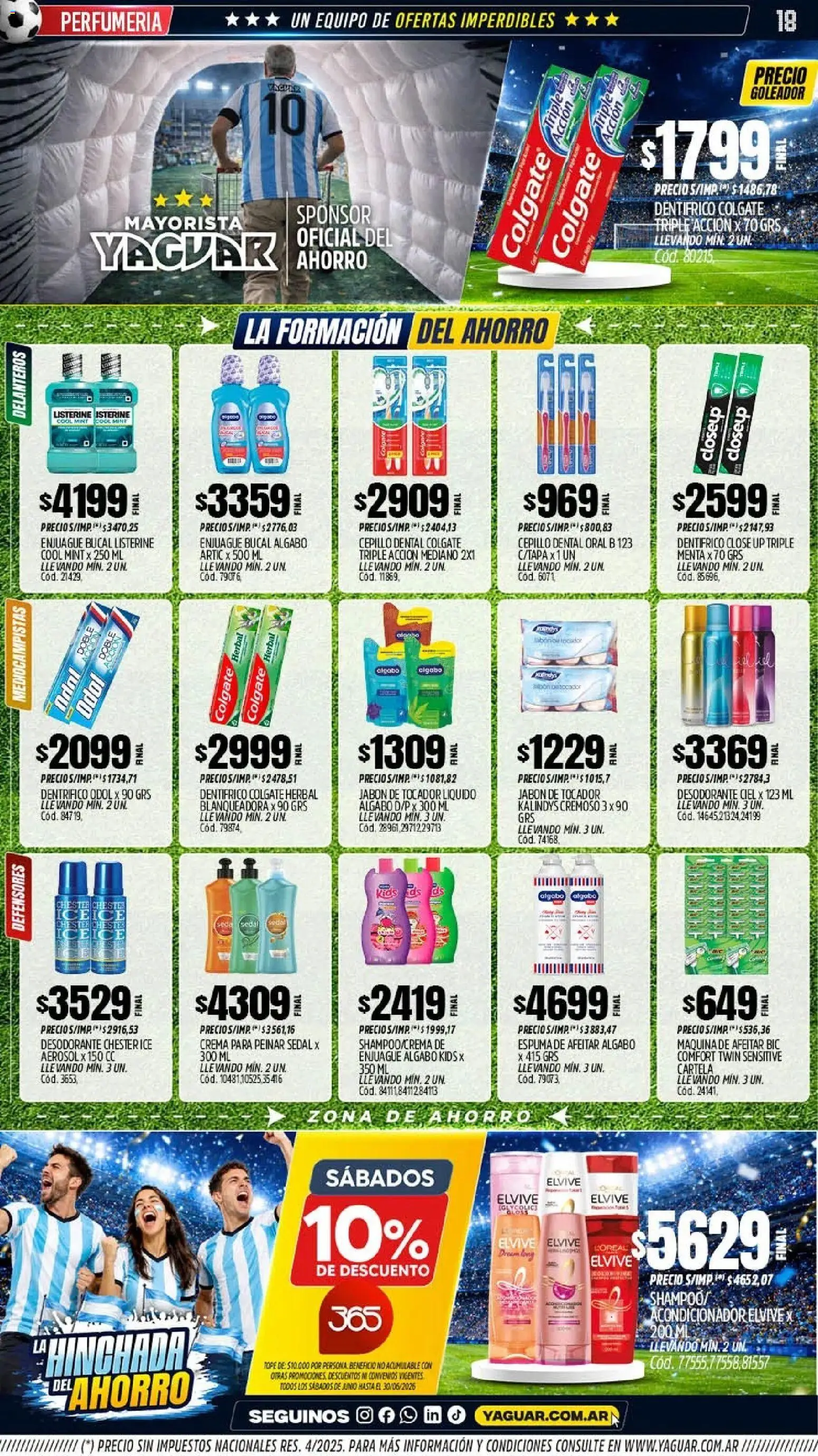 Yaguar - Oferta Semanal San Juan │ válido desde el 01.06.2026 | Página: 17 | Productos: Cepillo, Jabón, Desodorante, Enjuague bucal
