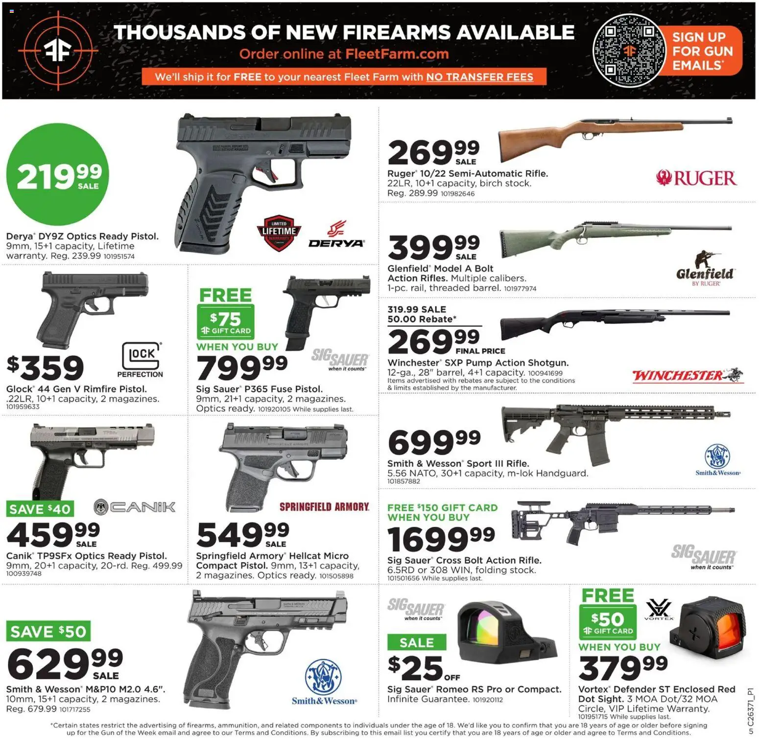 Mills Fleet Farm Weekly Ad - valid from 09/08/2026 | Page: 7 | Products: Pump, Gun, Rimfire