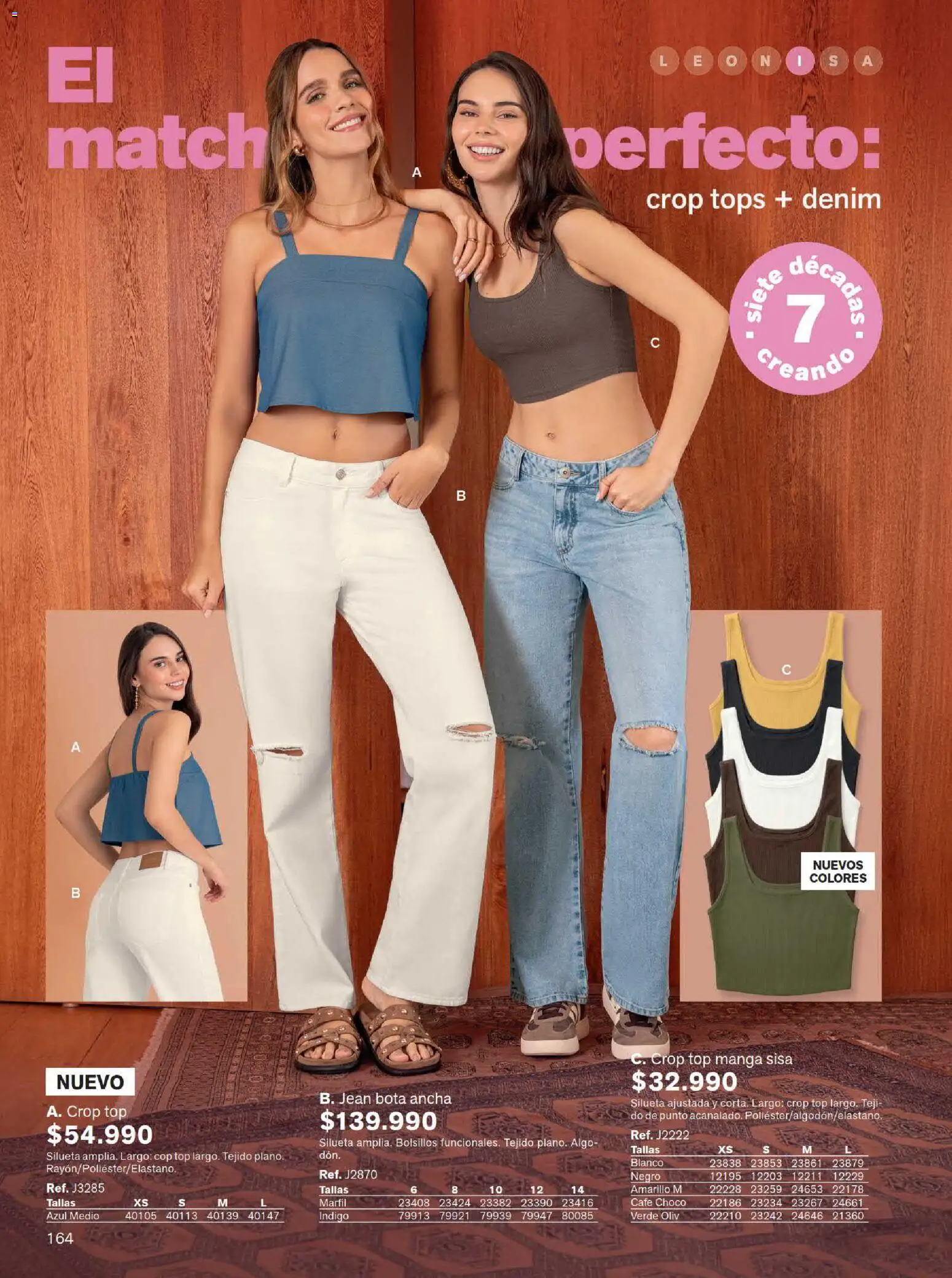 Leonisa revista - valida desde el 15/07/2026 | Página: 164 | Productos: Jean, Top, Café
