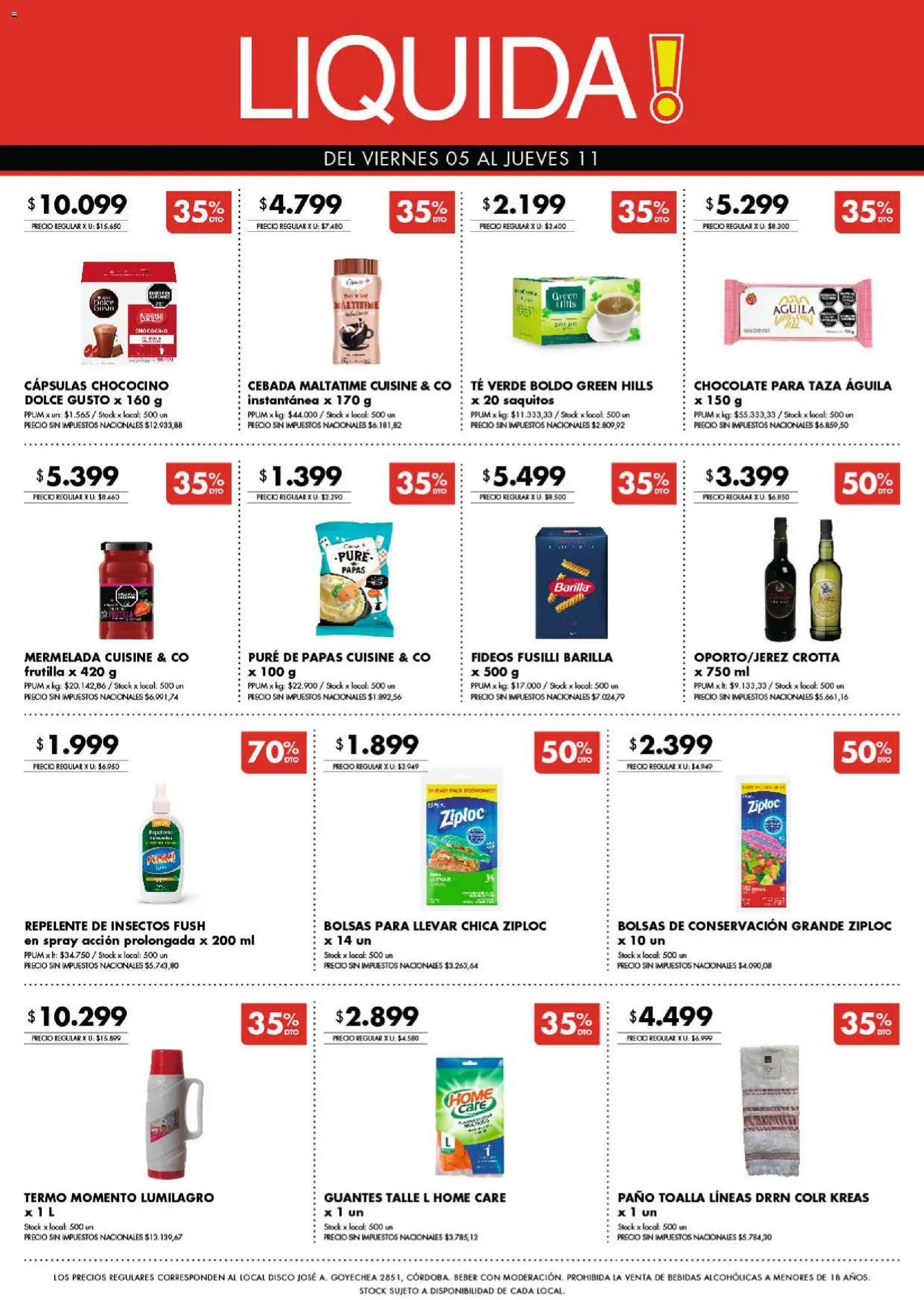 Disco - Ofertas | Córdoba │ válido desde el 04.06.2026 | Página: 10 | Productos: Repelente, Termo, Mermelada, Guantes