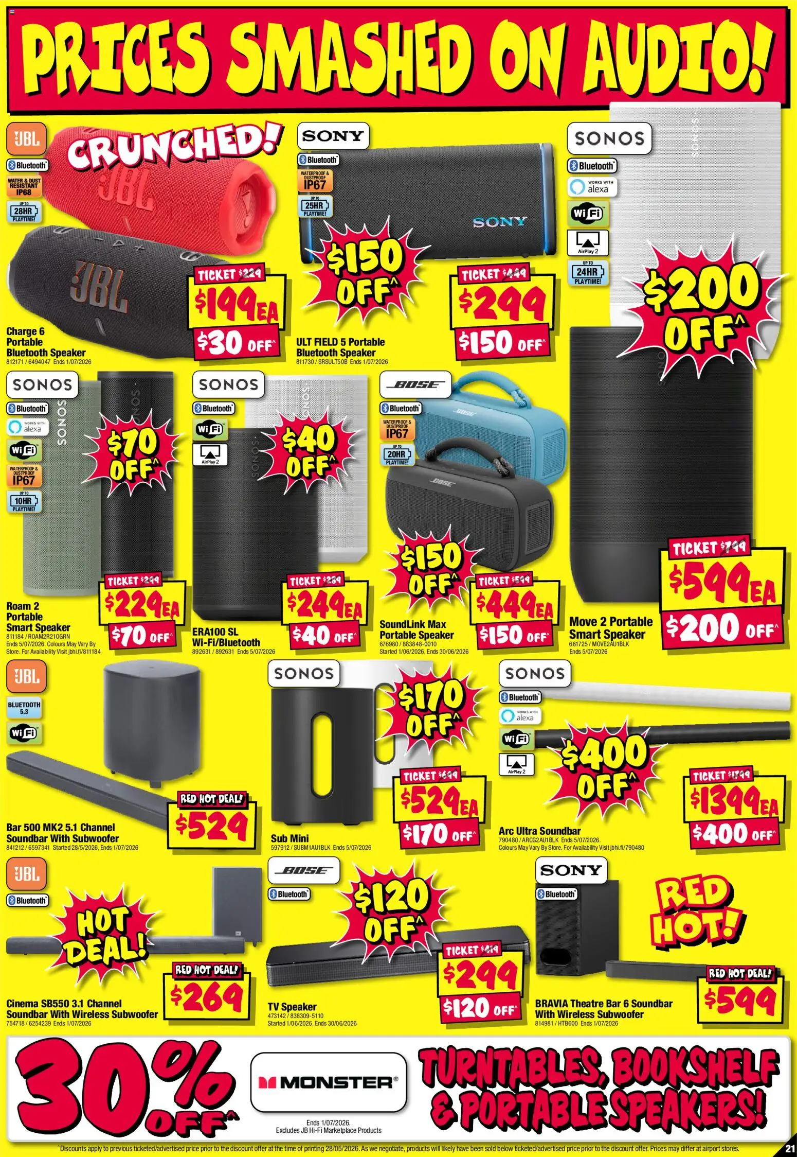 JB Hi-Fi catalogue - valid from 11.06.2026 | Page: 21 | Products: Bookshelf, Water, Audio, Portable