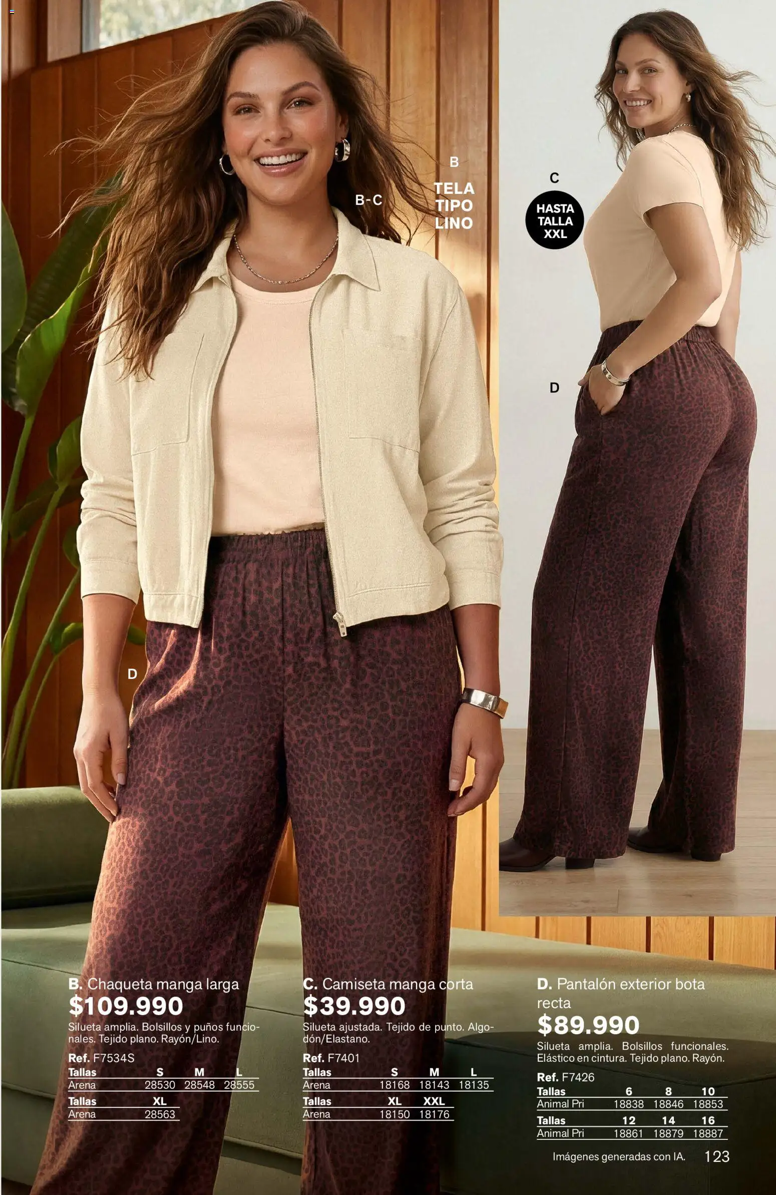 Leonisa revista - valida desde el 01/10/2026 | Página: 123 | Productos: Bolsillos, Camiseta, Chaqueta