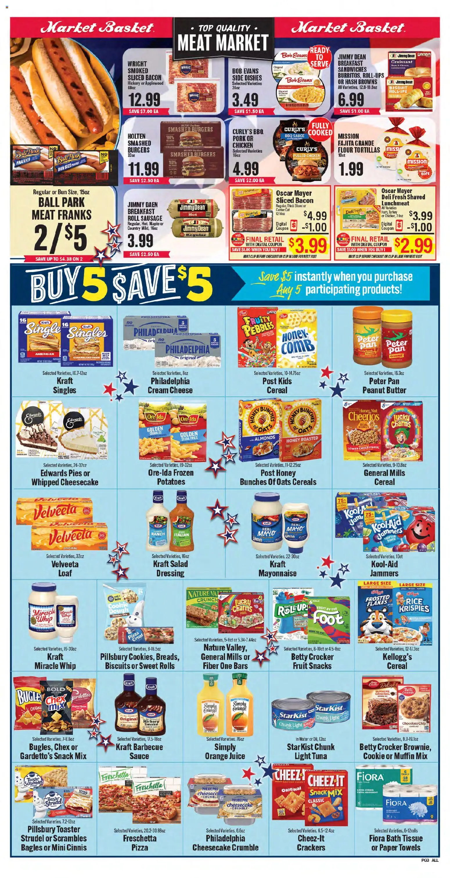 Market Basket Weekly Ad - valid from 09/02/2026 | Page: 5 | Products: Croissant, Chocolate Chip, Onion, Steak fries