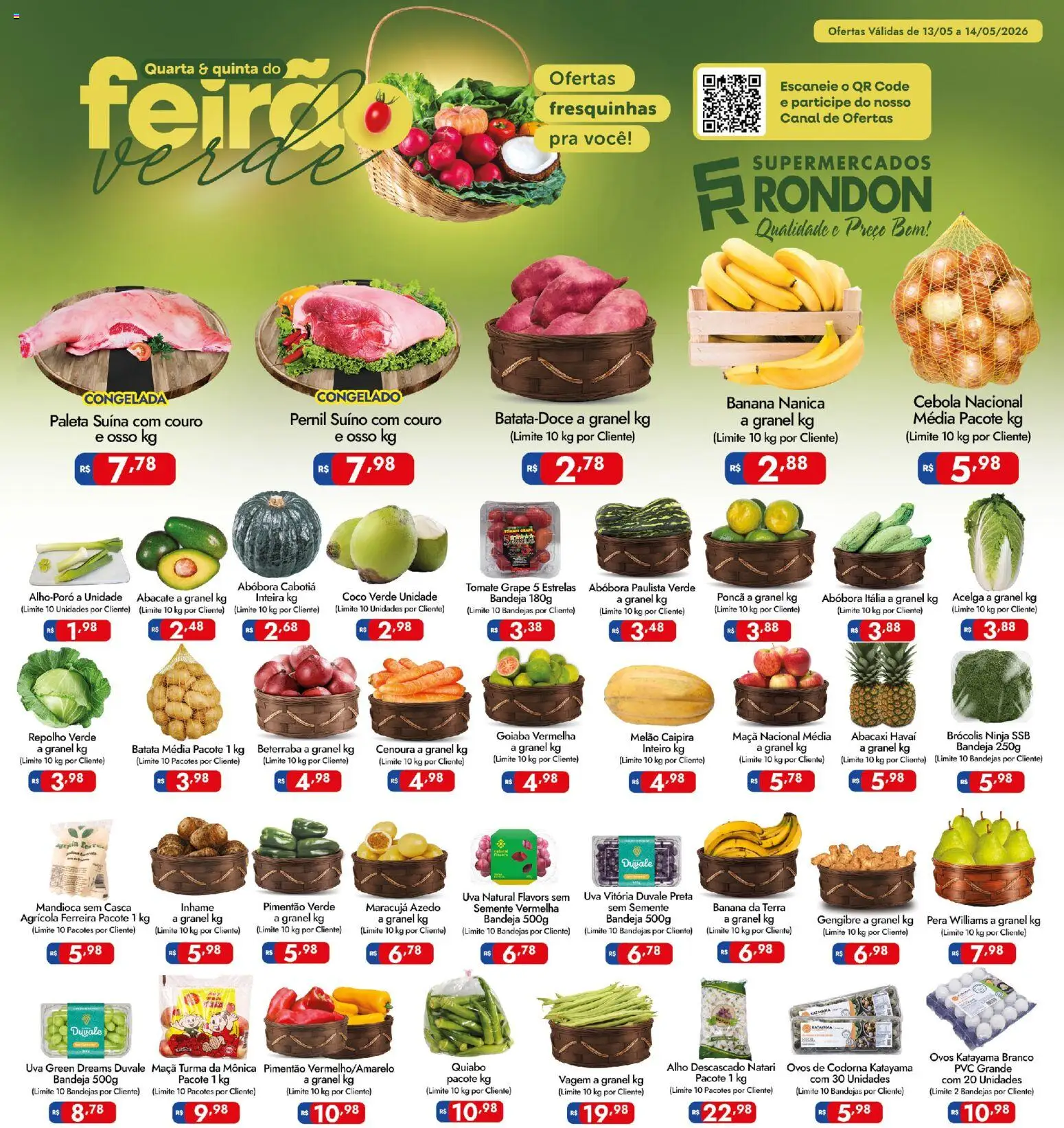 Supermercados Rondon Folheto - válido de 13.05.2026 | Página: 1