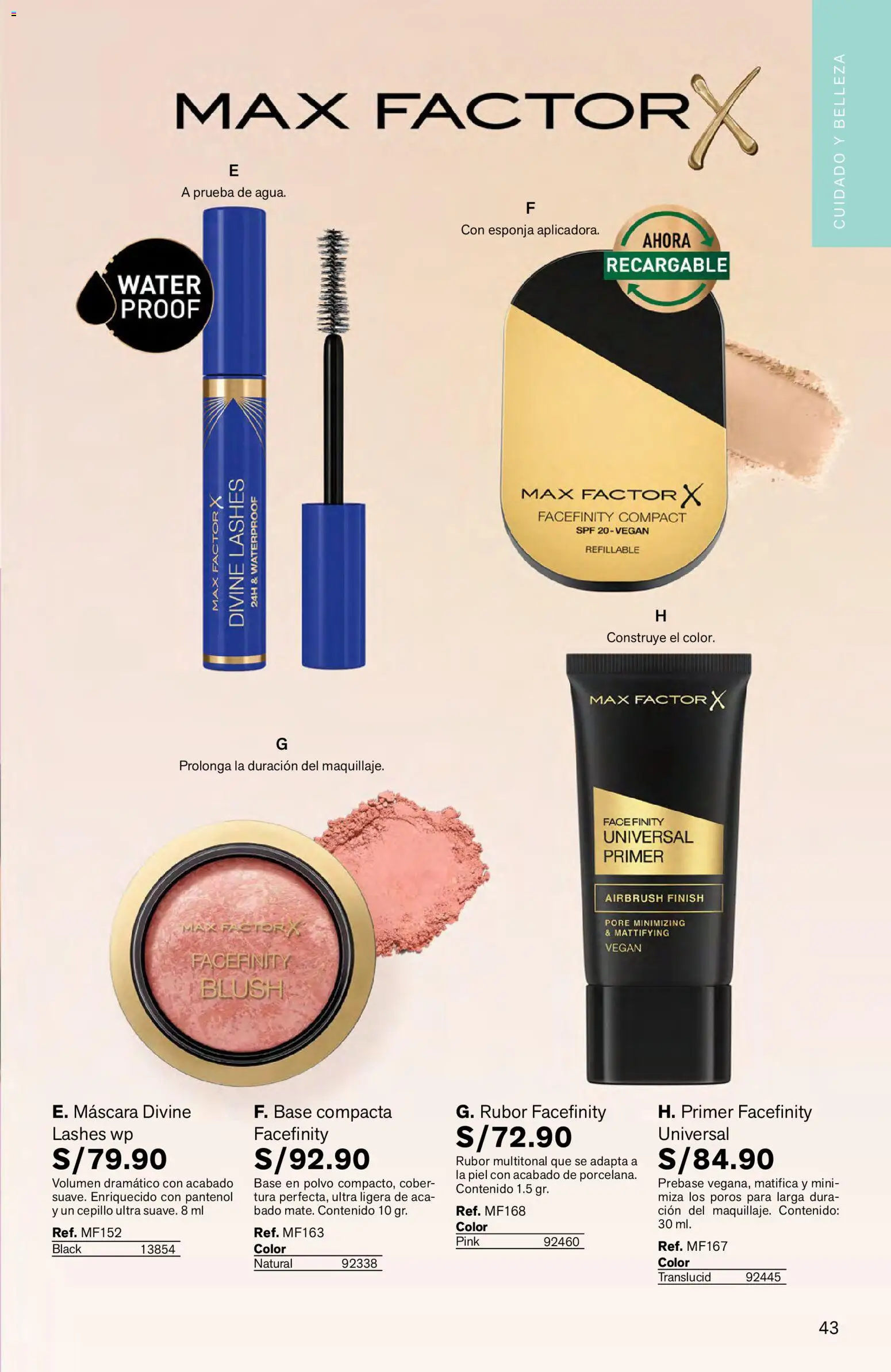 Catálogo Leonisa válido desde 04.06.2026 | Página: 43 | Productos: Esponja, Máscara, Polvo, Rubor