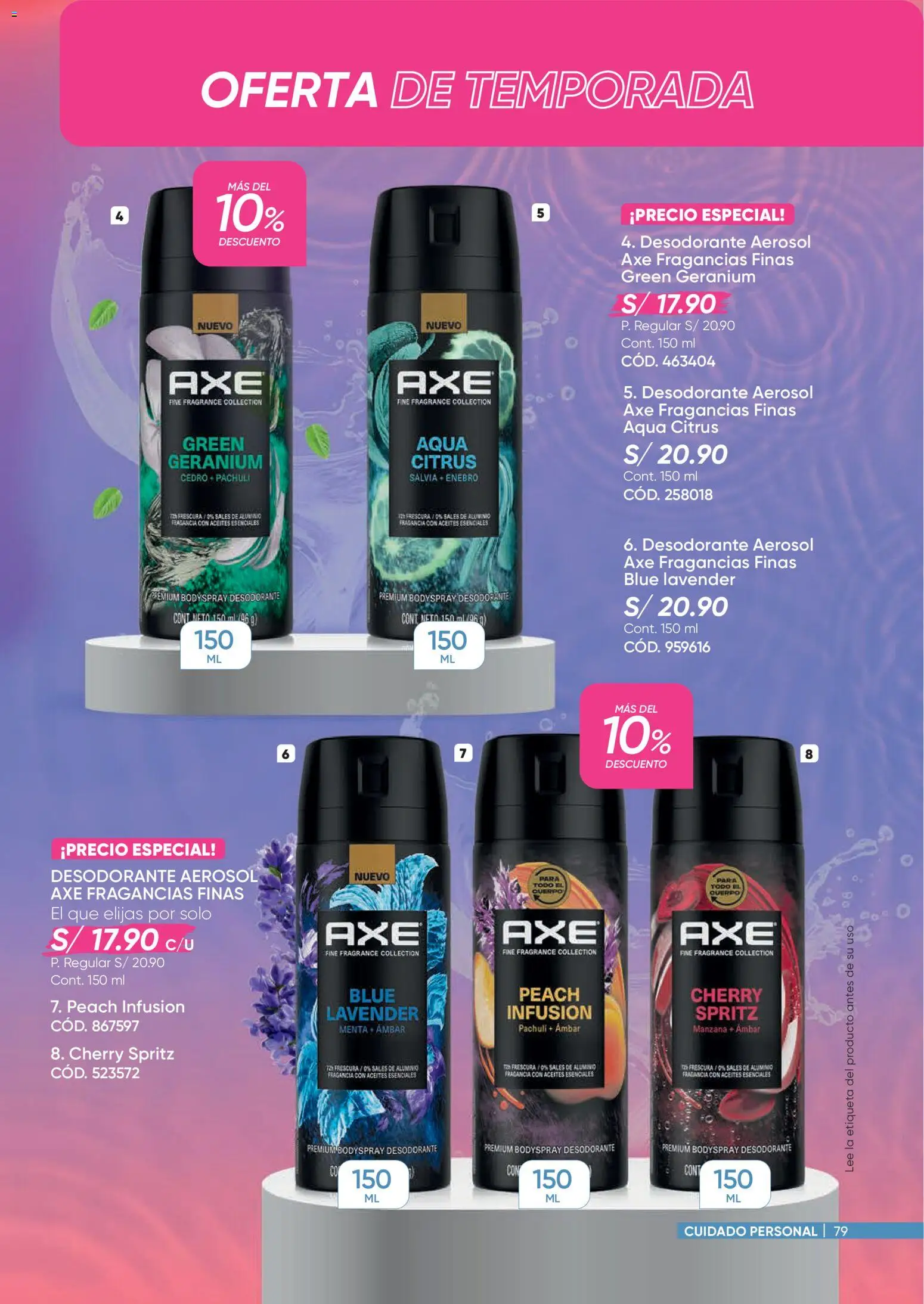 Catálogo Azzorti válido desde 09/03/2026 | Página: 79 | Productos: Desodorante, Fragancia