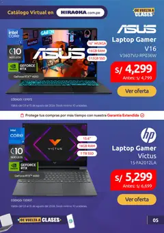 Vista previa de folleto Hiraoka catálogo de la Hiraoka válido desde 03/08/2026 | Página: 6 | Productos: Laptop