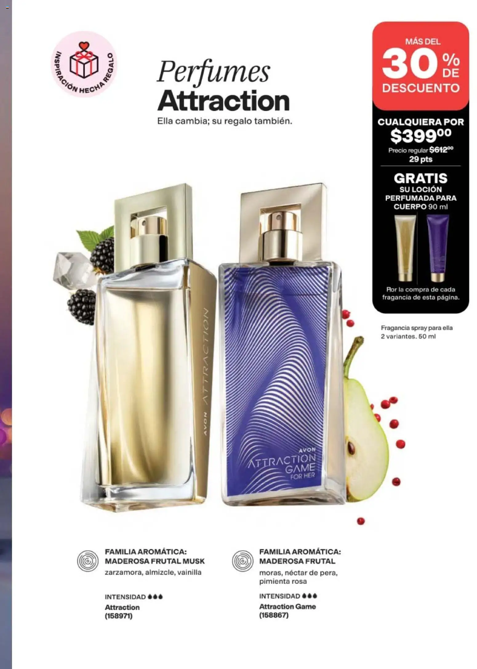 Nuevas ofertas de AVON válidas en toda la República Mexicana desde el 24.04.2026. ¡Encuentra las mejores ofertas en AVON campaña 7 2026! | Página: 71 | Productos: Pimienta, Loción, Perfume, Fragancia