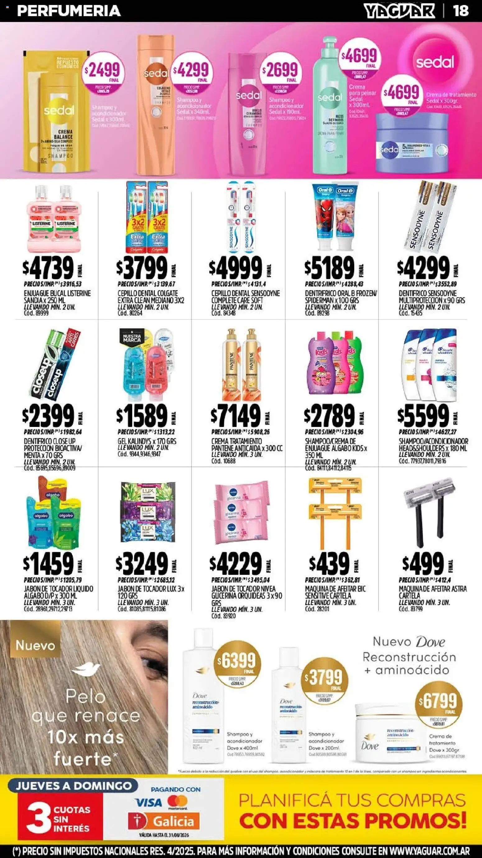 Yaguar - Oferta Semanal Trelew │ válido desde el 03/08/2026 | Página: 20 | Productos: Sandía, Cepillo, Jabón, Crema