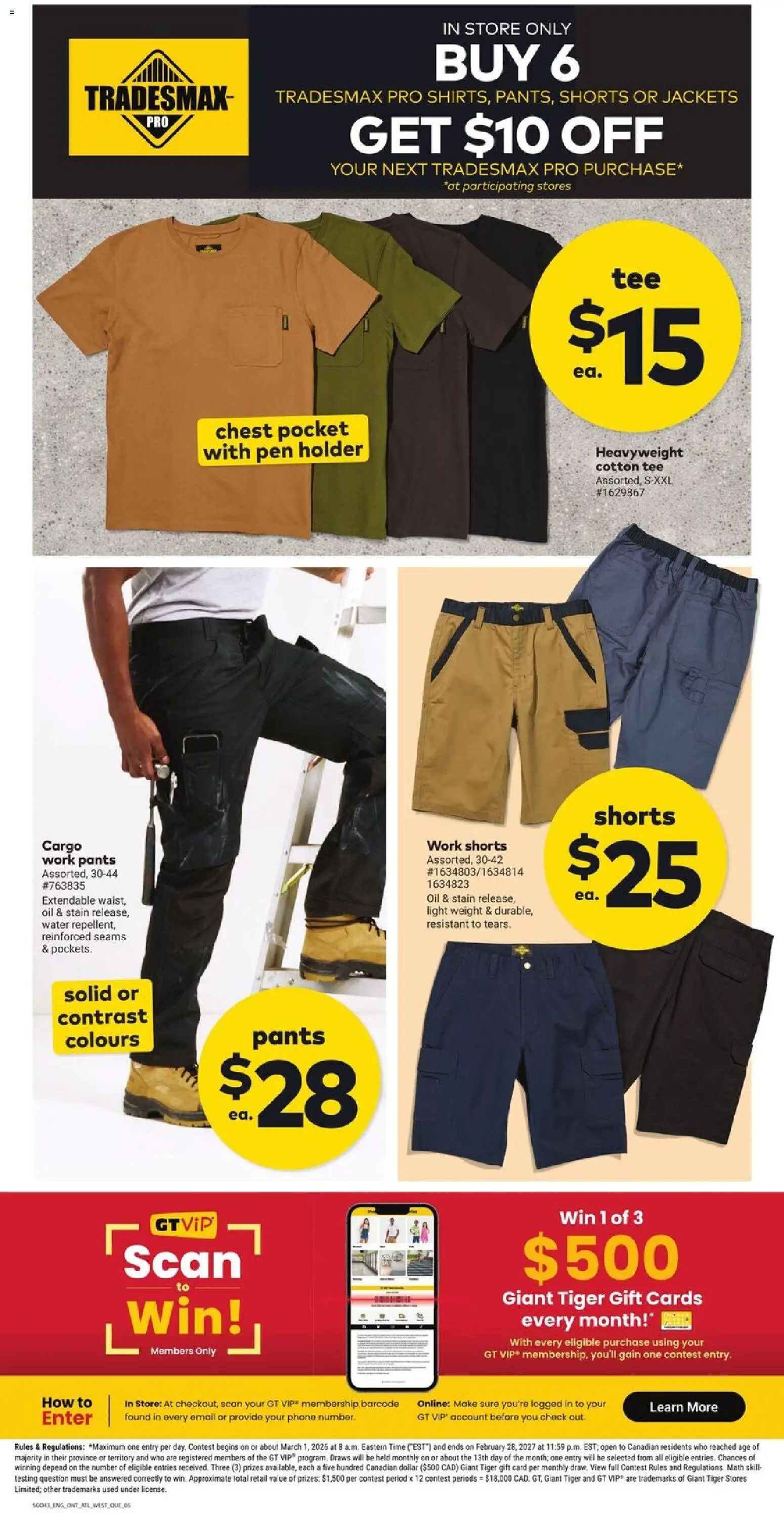 Giant Tiger flyer valid from 27.05.2026 | Page: 7 | Products: Phone, Oil, Pants, Shorts