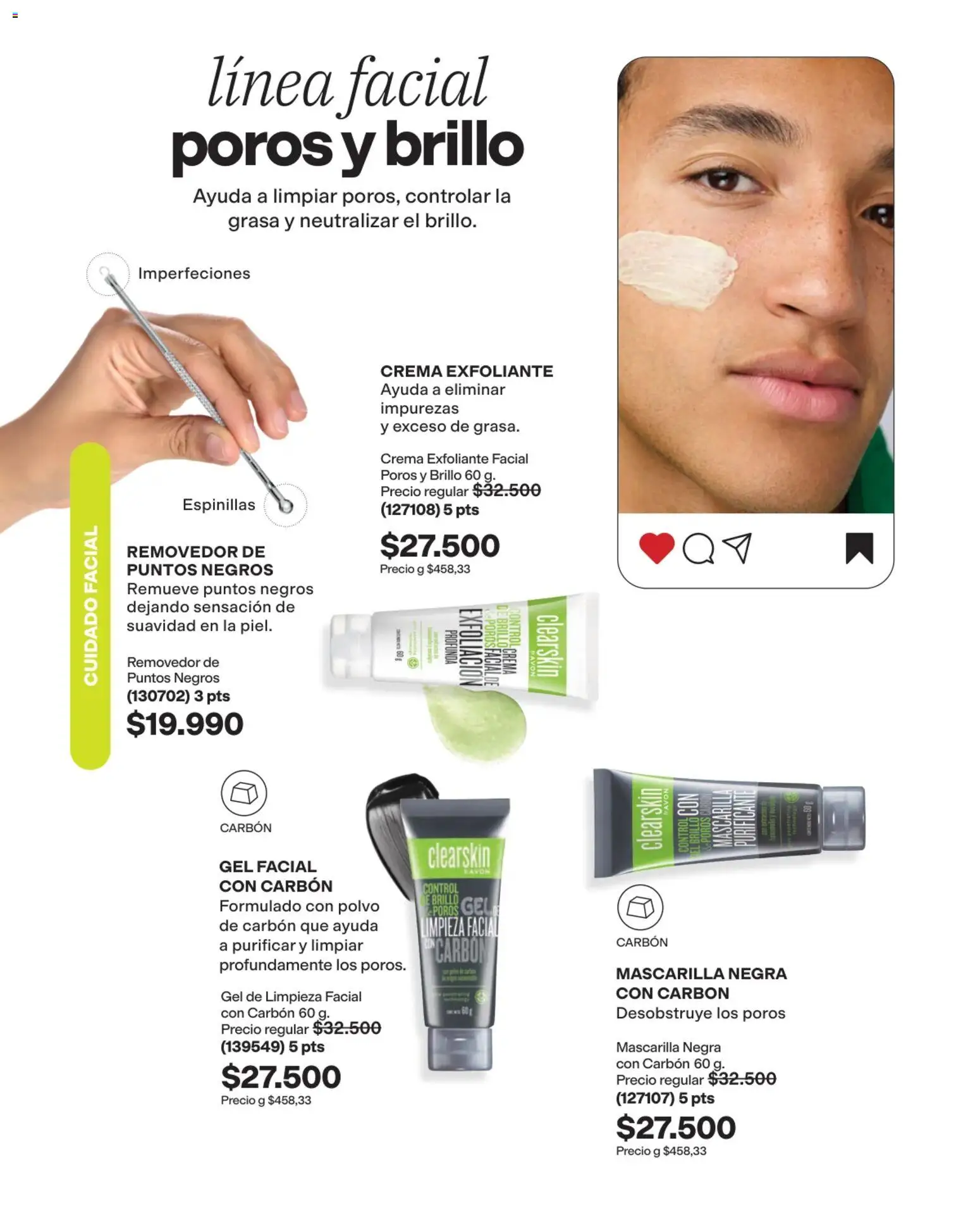 Avon revista - valida desde el 03/08/2026 | Página: 118 | Productos: Exfoliante facial, Crema, Mascarilla, Carbón