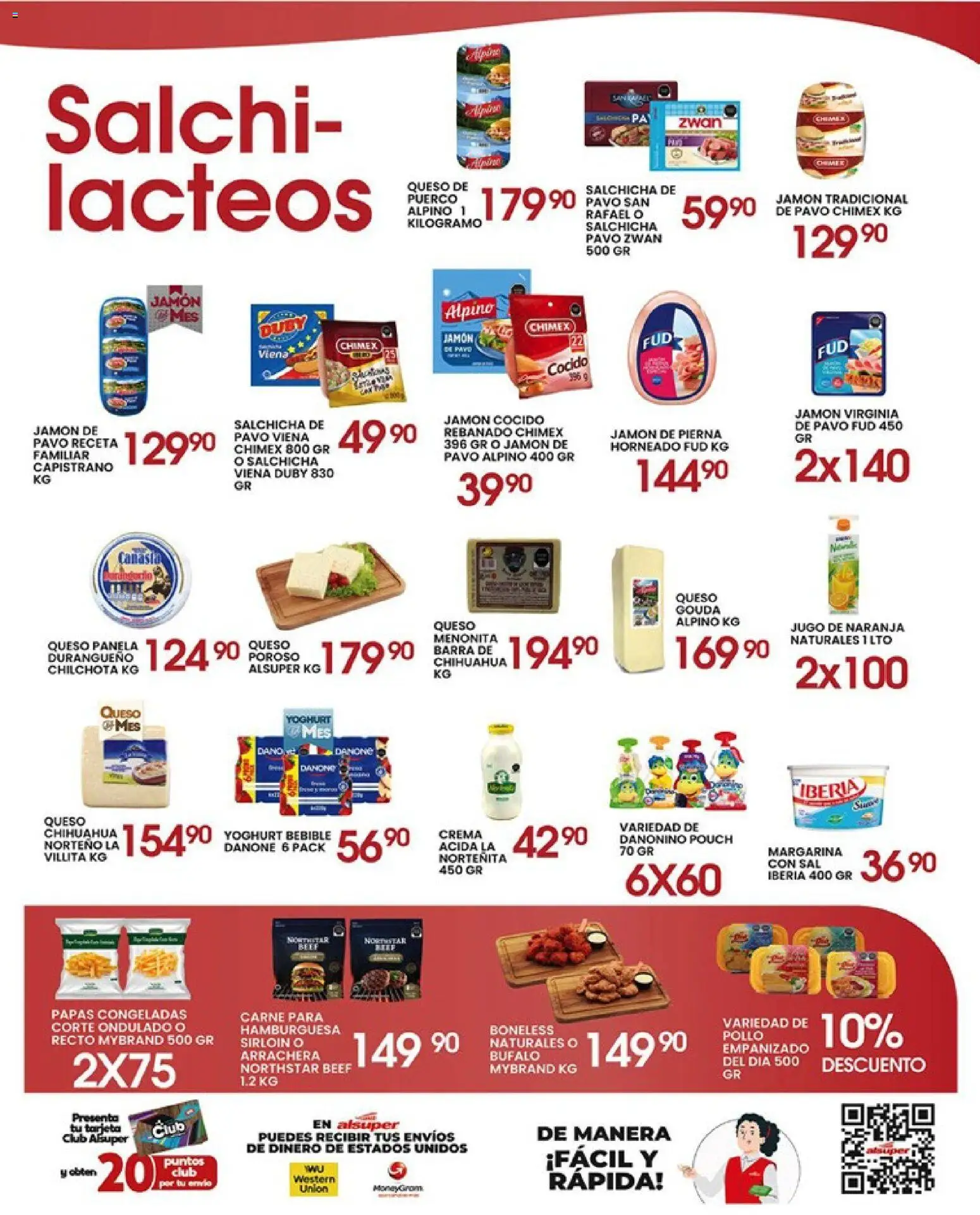 Nuevas ofertas de Alsuper válidas en toda la República Mexicana desde el 19.05.2026. ¡Encuentra las mejores ofertas en Alsuper folleto Saltillo! | Página: 3 | Productos: Pollo, Crema, Margarina, Canasta