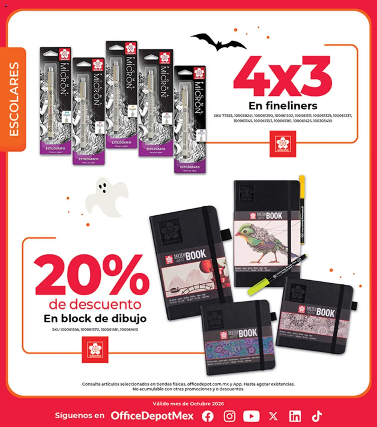 Nuevas ofertas de Office Depot válidas en toda la República Mexicana desde el 01/10/2026. ¡Encuentra las mejores ofertas en Office Depot catálogo! | Página: 24