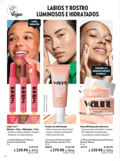 Vista previa de Oriflame campaña 10 2026, nuevo folleto de la tienda, válido en México a partir del 11/07/2026 | Página: 64 | Productos: Brillo, Bálsamo, Mascarilla