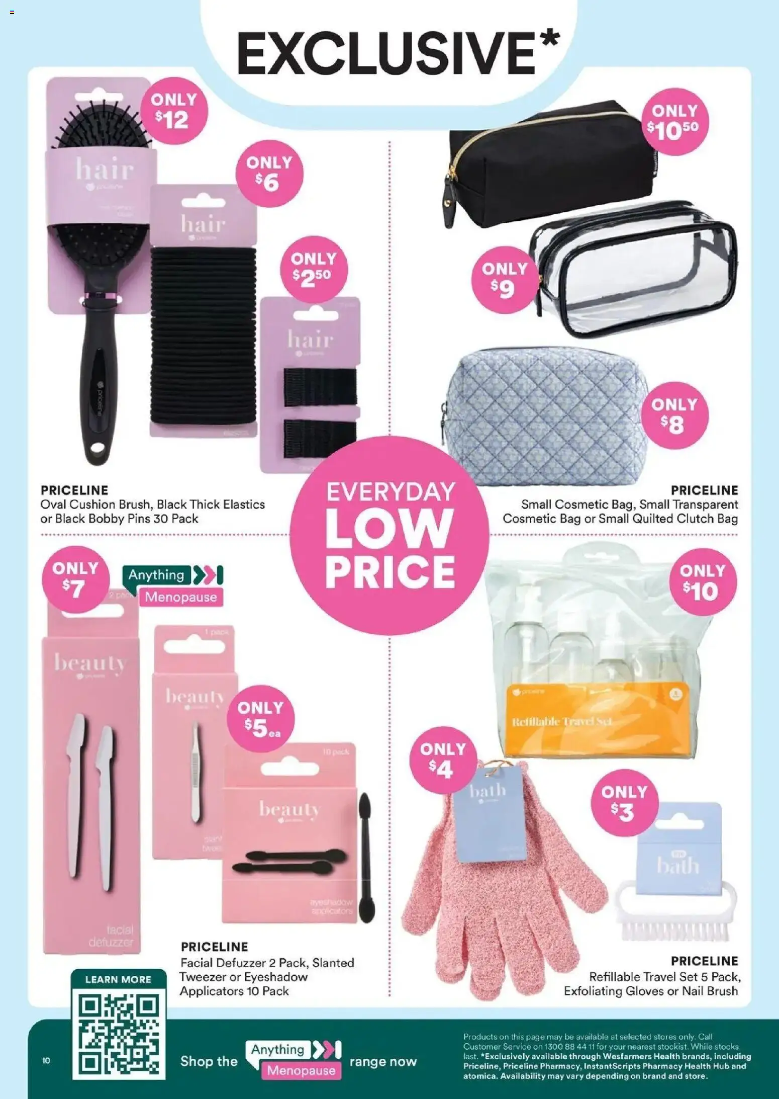 Priceline Pharmacy catalogue - valid from 17.06.2026 | Page: 10 | Products: Clutch, Brush, Applicators, Bag
