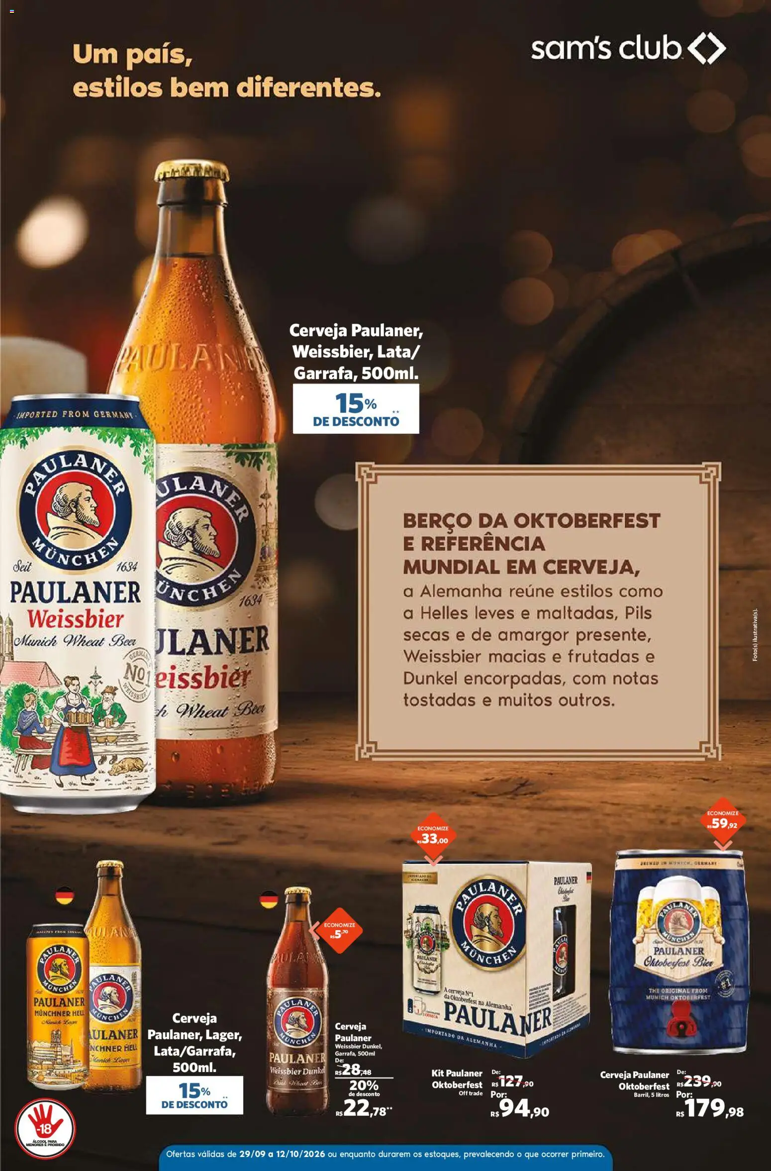 Sam's Club Folheto - válido de 29/09/2026 | Página: 2 | Produtos: Cerveja, Berço