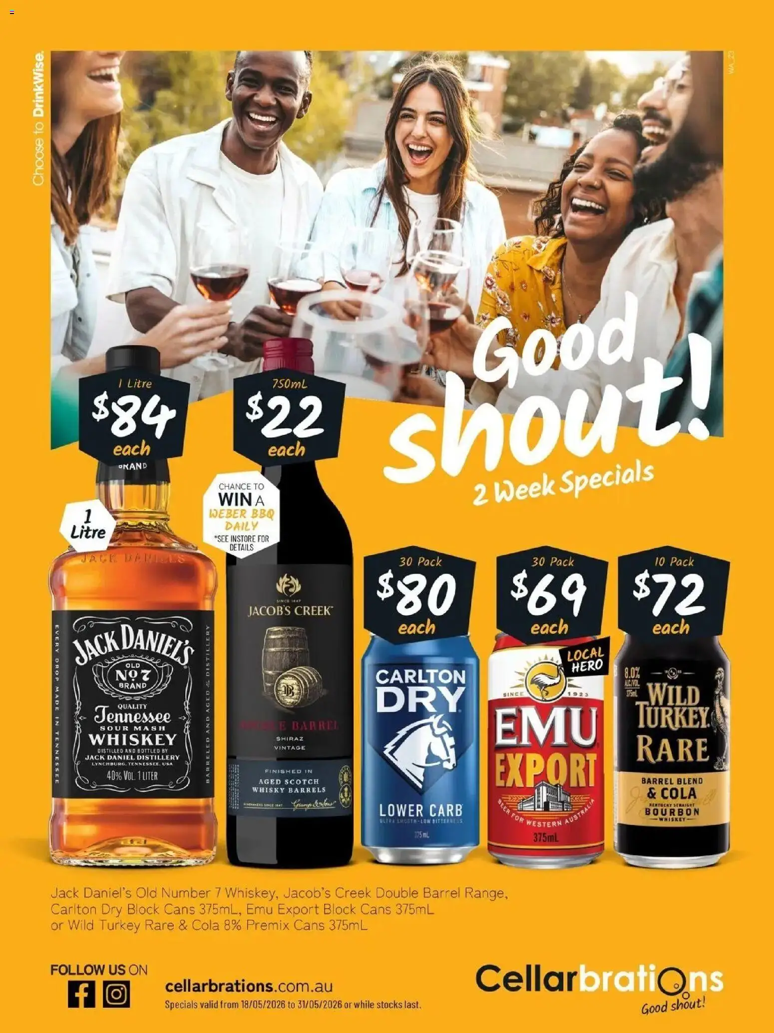 Cellarbrations catalogue - valid from 17.05.2026 | Page: 1 | Products: Bourbon, Whiskey, Scotch, Turkey
