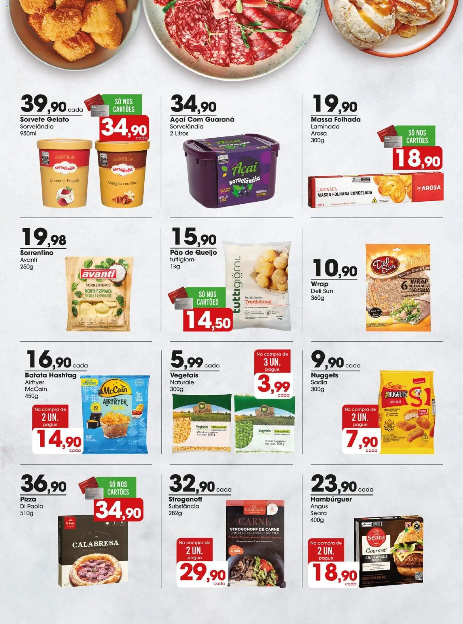 Zaffari Folheto - válido de 03.03.2026 | Página: 14 | Produtos: Guaraná, Sorvete, Batata, Pão de queijo