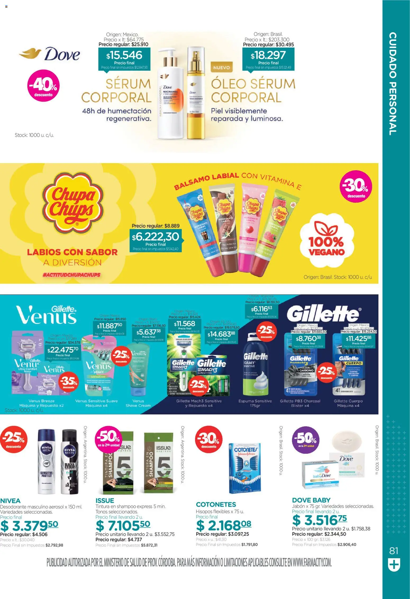 Farmacity catálogo │ válido desde el 02.06.2026 | Página: 81 | Productos: Shampoo, Jabón, Desodorante, Espuma