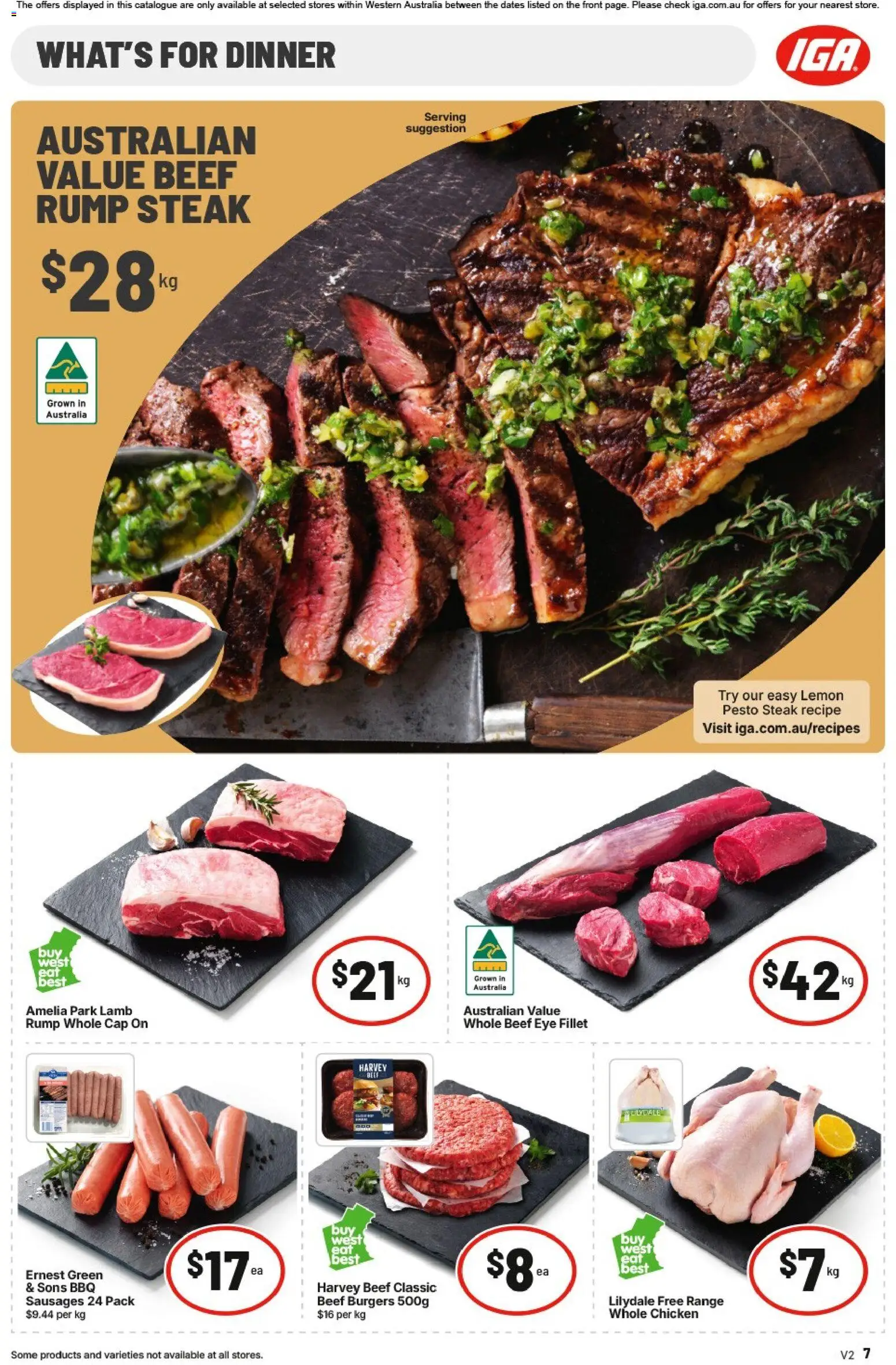 IGA catalogue - valid from 06.05.2026 | Page: 8 | Products: Chicken, Beef, Lemon, Cap