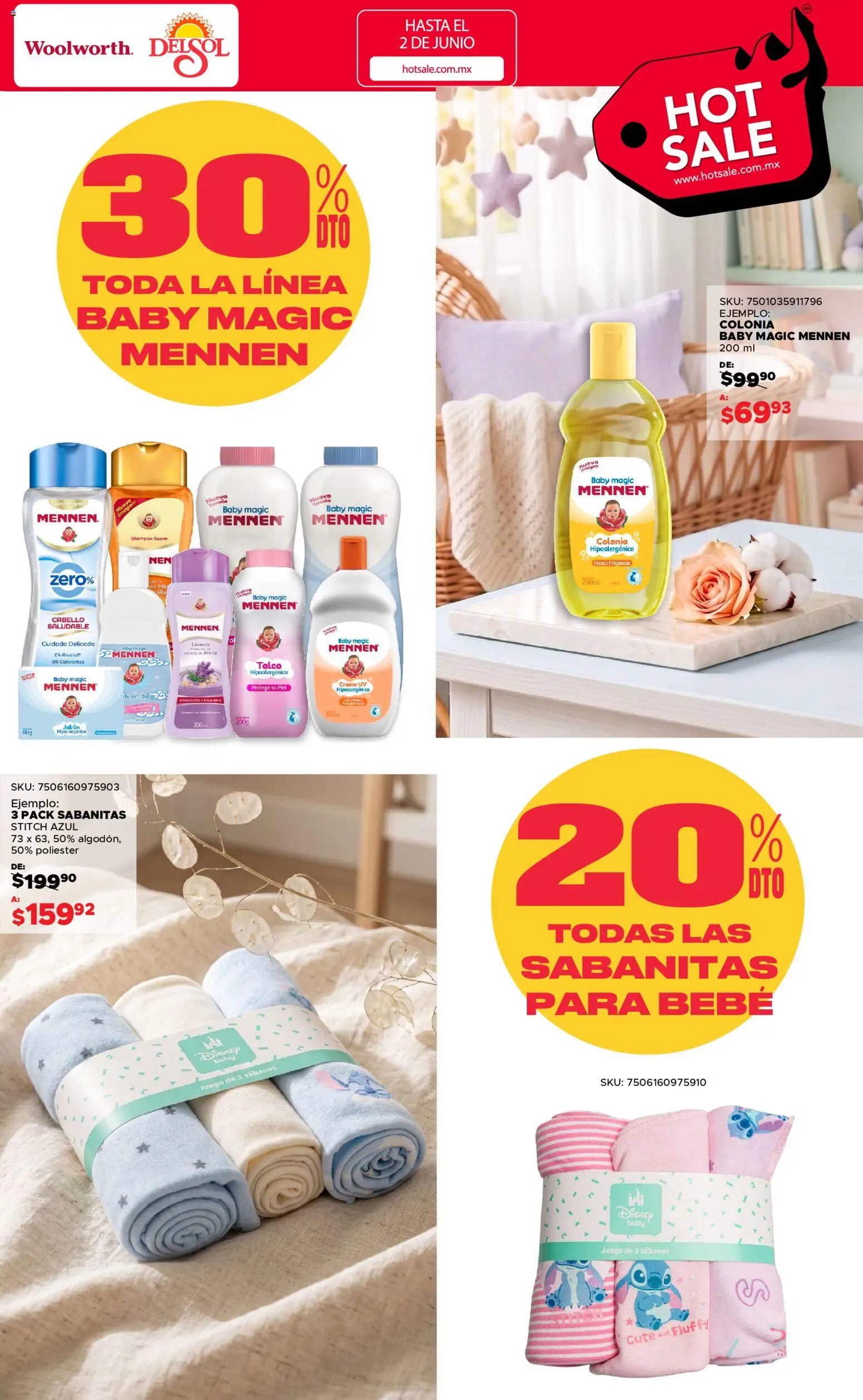 Nuevas ofertas de Del Sol y Woolworth válidas en toda la República Mexicana desde el 25.05.2026. ¡Encuentra las mejores ofertas en Del Sol y Woolworth Hot Sale! | Página: 32