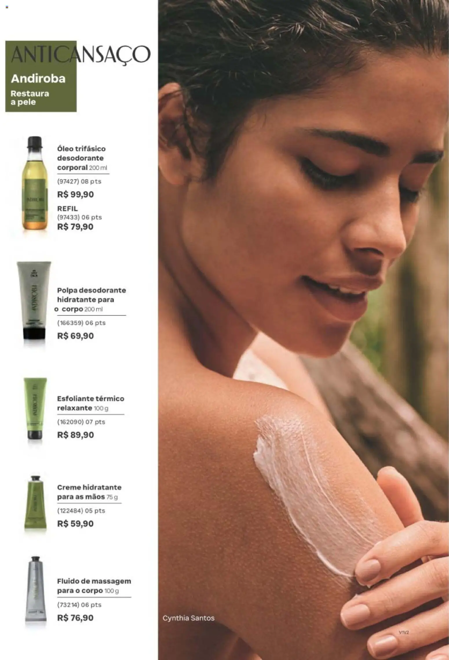 Natura Folheto - válido de 12/10/2026 | Página: 148 | Produtos: Desodorante, Óleo, Creme hidratante, Creme